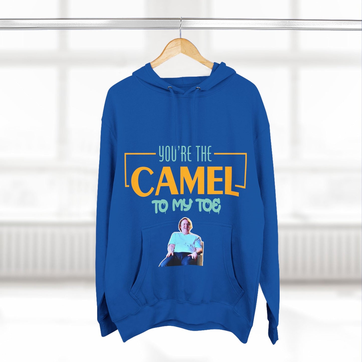 Lewis Capaldi Three-Panel Fleece Hoodie - You're the camel to my toe