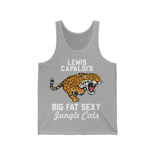 Lewis Capaldi Unisex Jersey Tank Top - Big Fat Sexy jungle cats