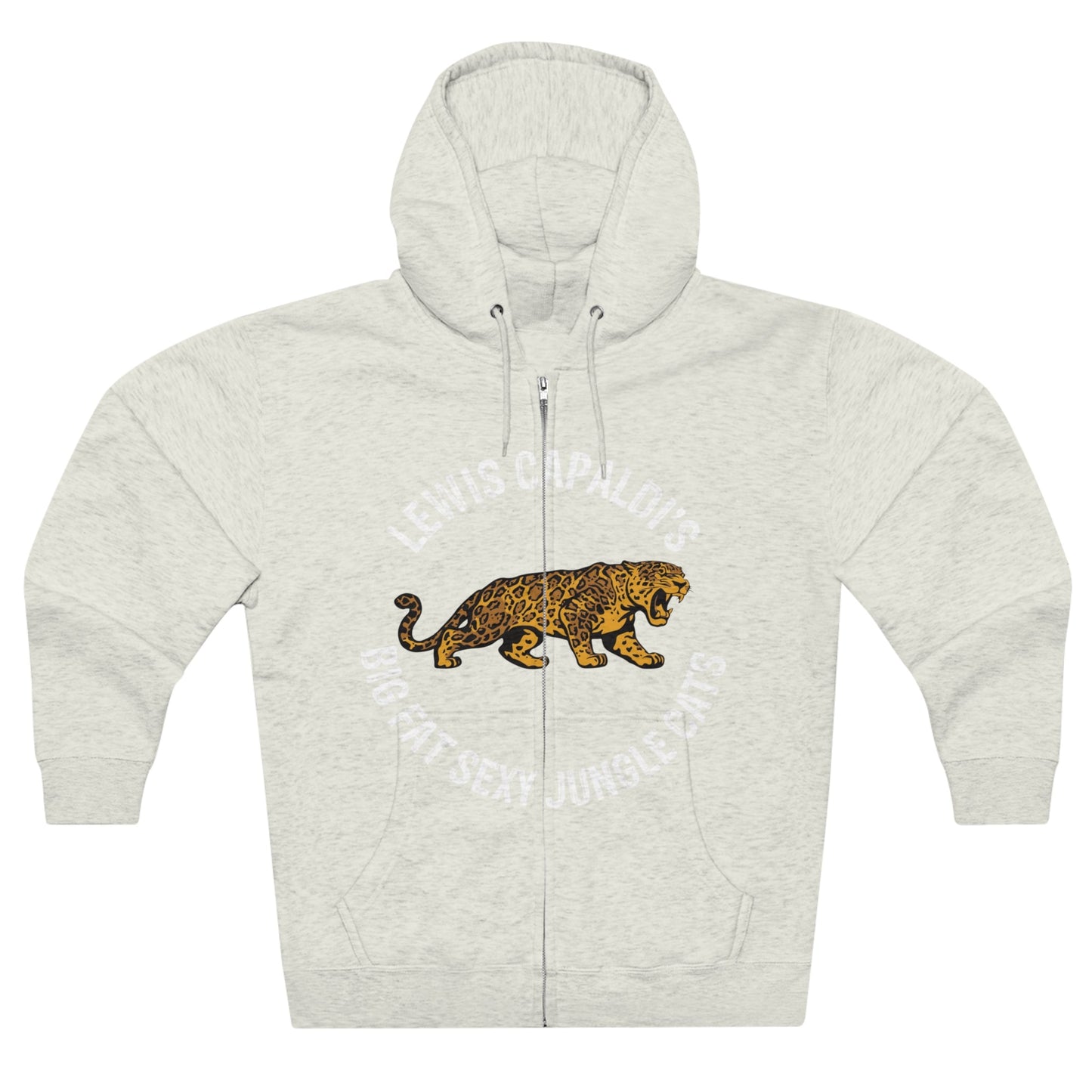 Lewis Capaldi Unisex Zip Hoodie - Big Fat Sexy Jungle Cats