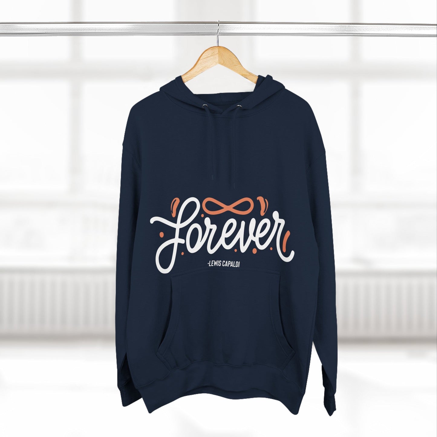 Lewis Capaldi Three-Panel Fleece Hoodie - Forever