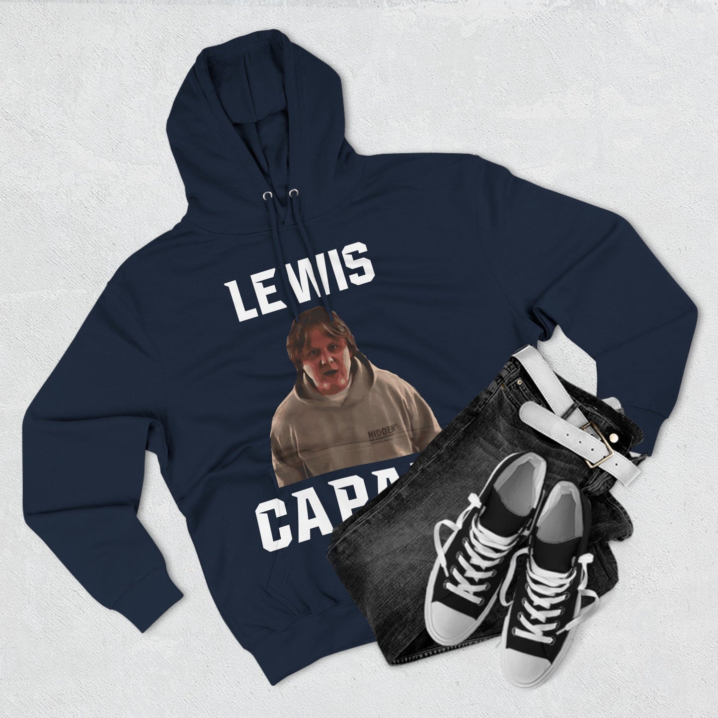 Lewis Capaldi Three-Panel Fleece Hoodie - Graphic