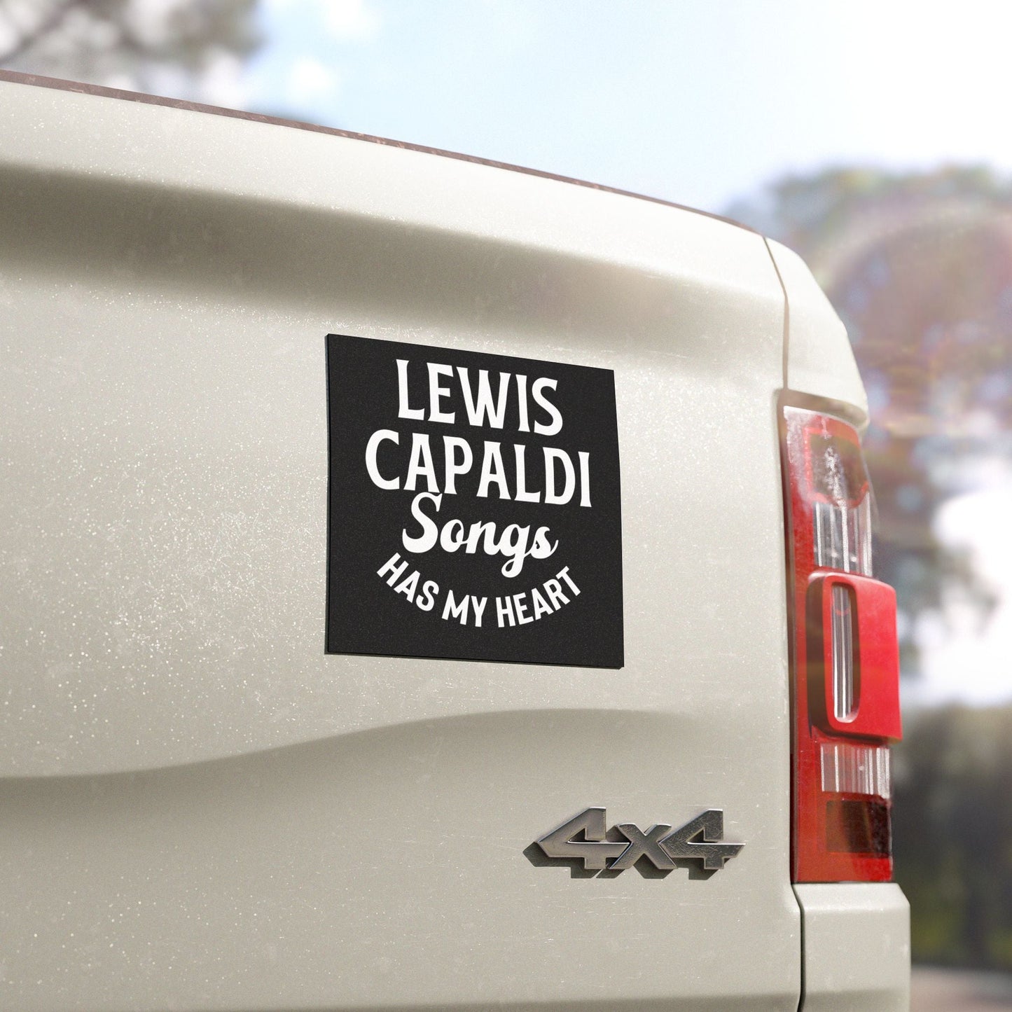 Lewis Capaldi Car Magnet - Lewis Capaldi songs has my heart