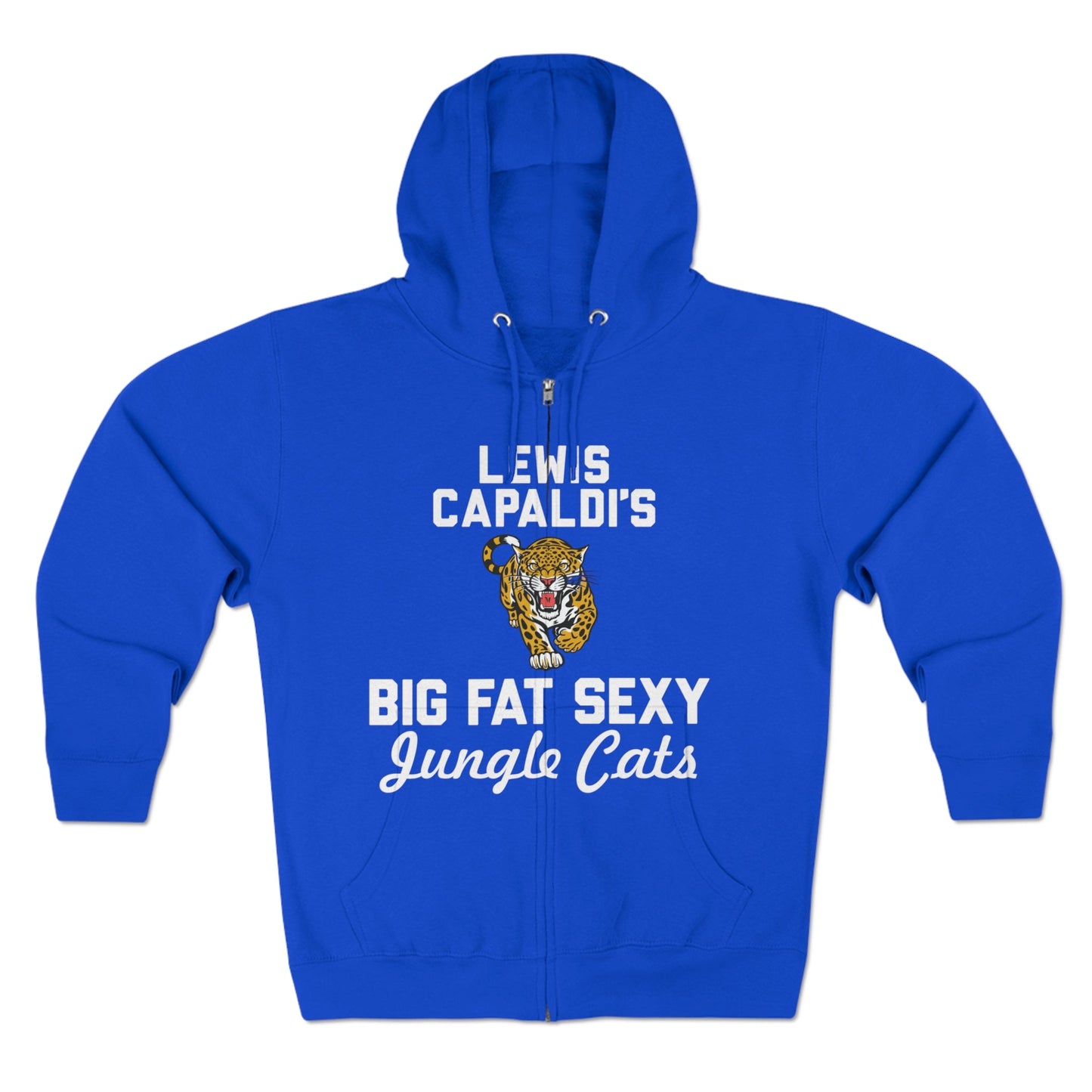 Lewis Capaldi Unisex Zip Hoodie - Big Fat Sexy Jungle Cats