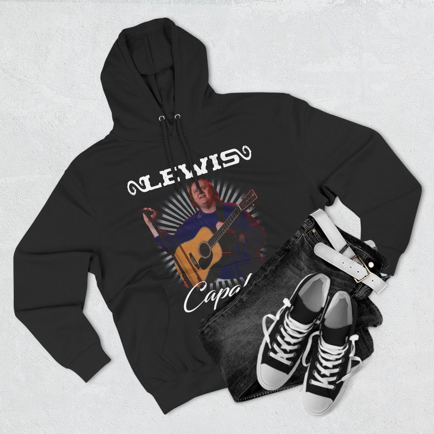 Lewis Capaldi Three-Panel Fleece Hoodie - Graphic