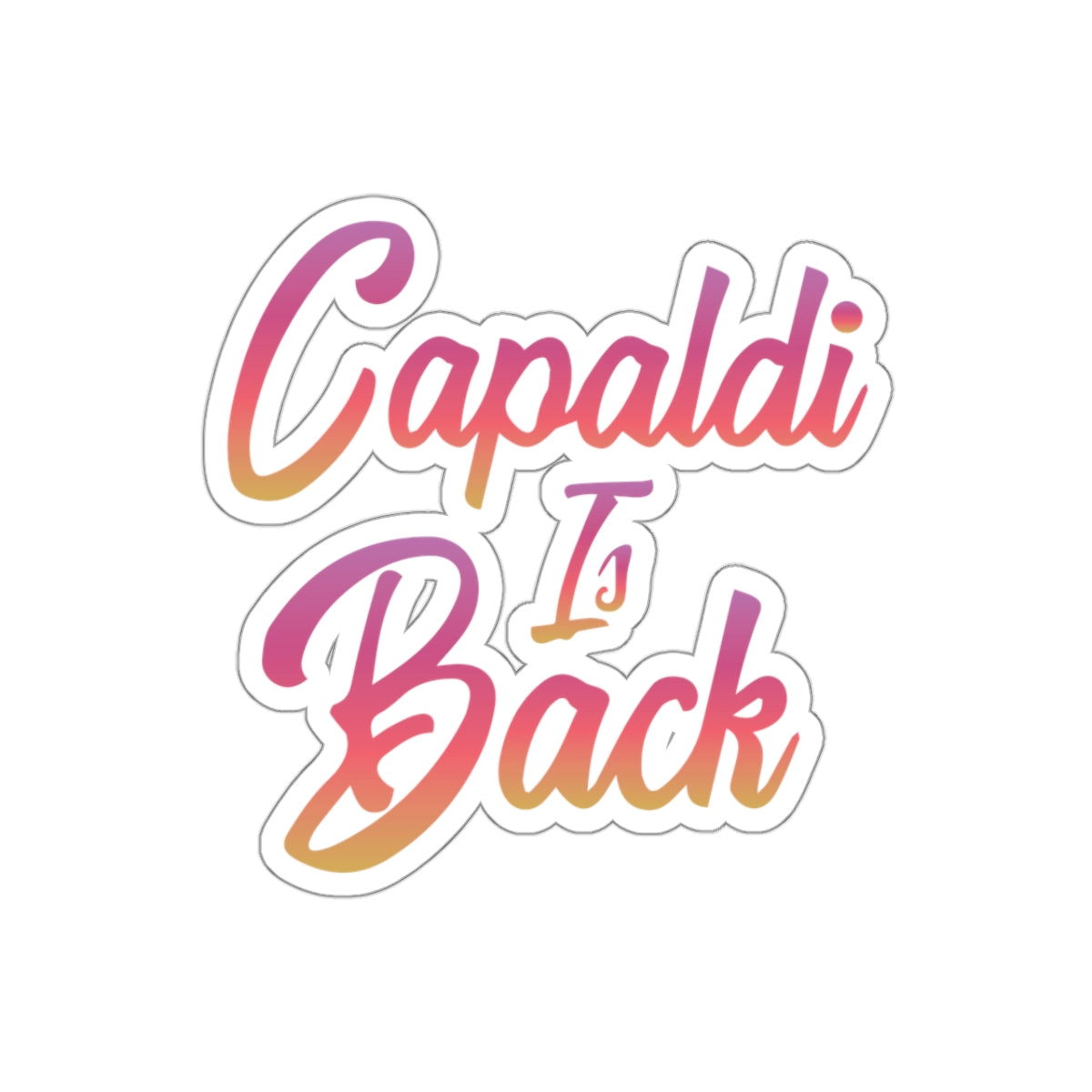 Lewis Capaldi Kiss-Cut Stickers - Capaldi is back