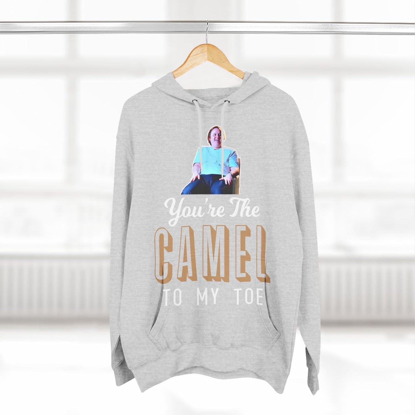 Lewis Capaldi Three-Panel Fleece Hoodie - You're the camel to my toe