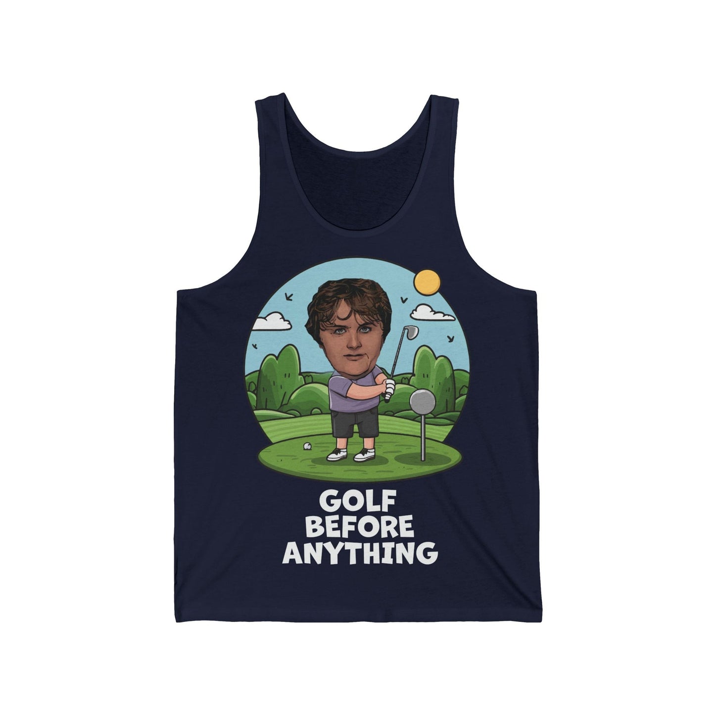 Lewis Capaldi Unisex Jersey Tank Top - Golfing