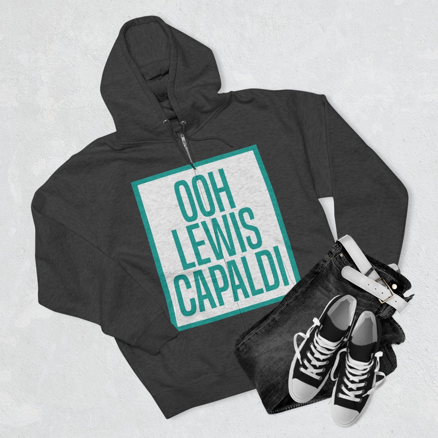 Lewis Capaldi Unisex Zip Hoodie - Ooh Lewis Capaldi