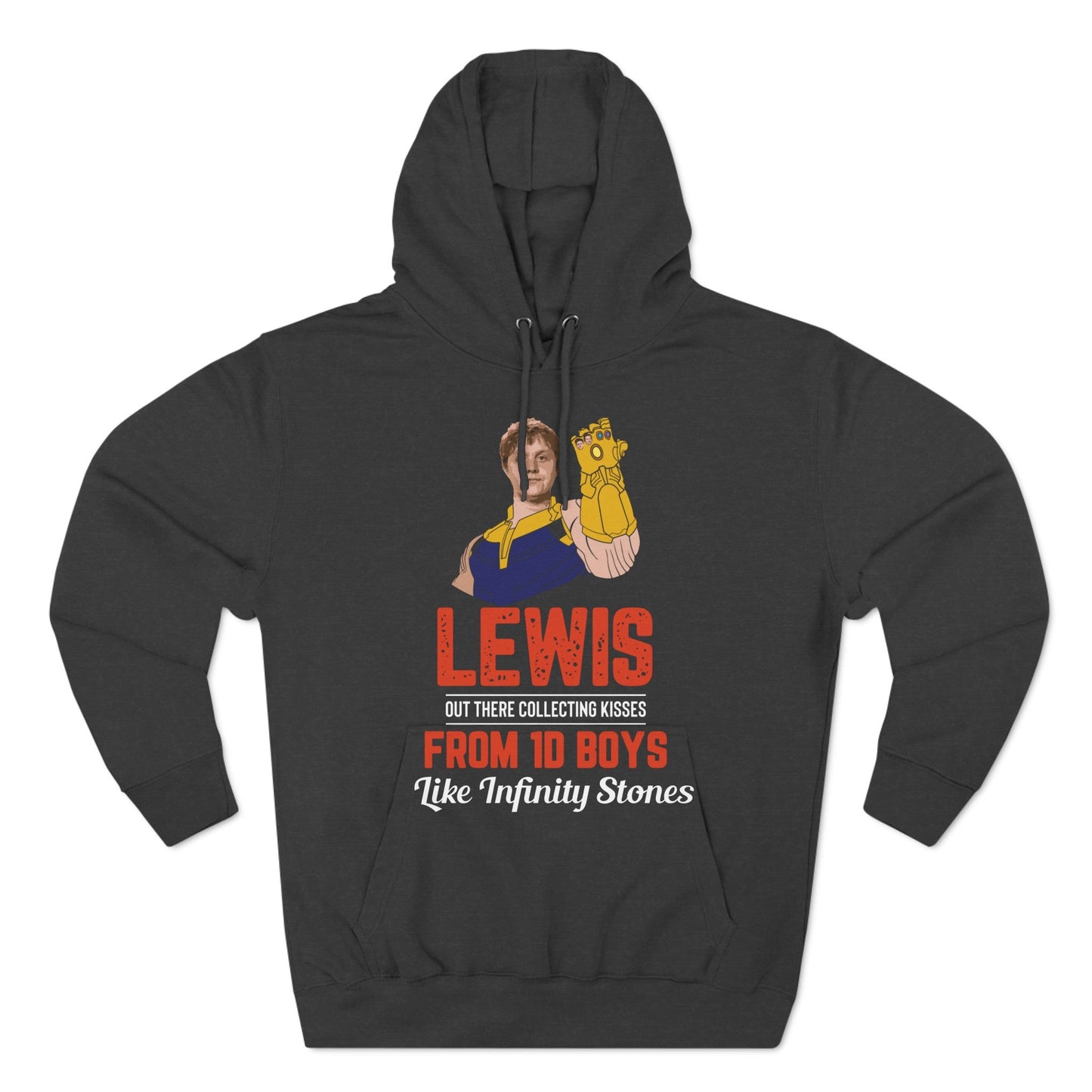 Lewis Capaldi Three-Panel Fleece Hoodie - Lewis out there collecting kisses from 1D boys