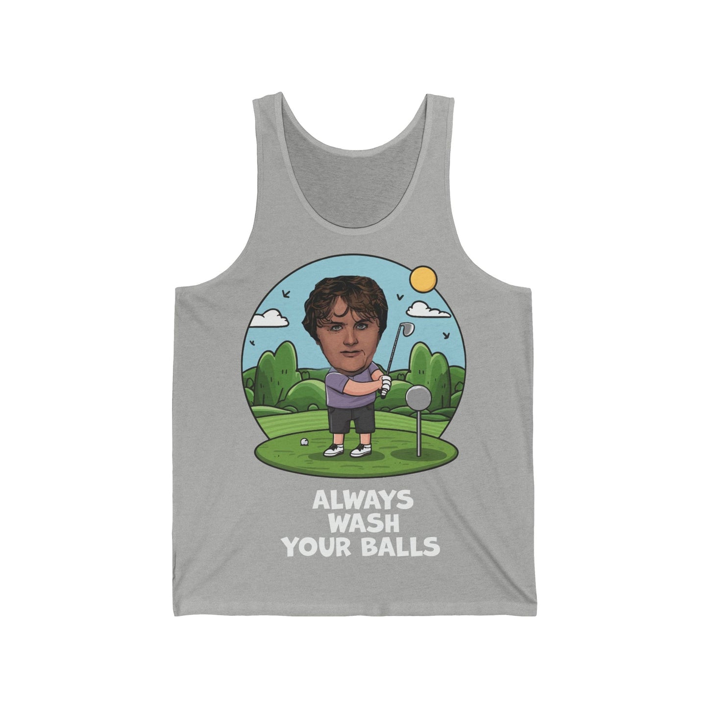 Lewis Capaldi Unisex Jersey Tank Top - Golfing