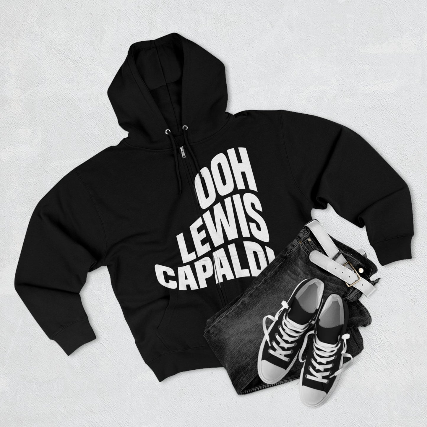 Lewis Capaldi Unisex Zip Hoodie - Ooh Lewis Capaldi