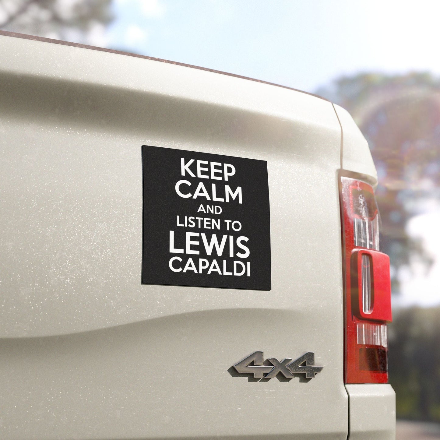 Lewis Capaldi Car Magnet - Keep calm and listen to Lewis Capaldi