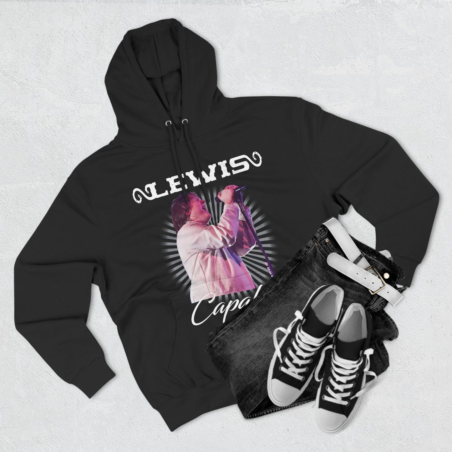 Lewis Capaldi Three-Panel Fleece Hoodie - Graphic