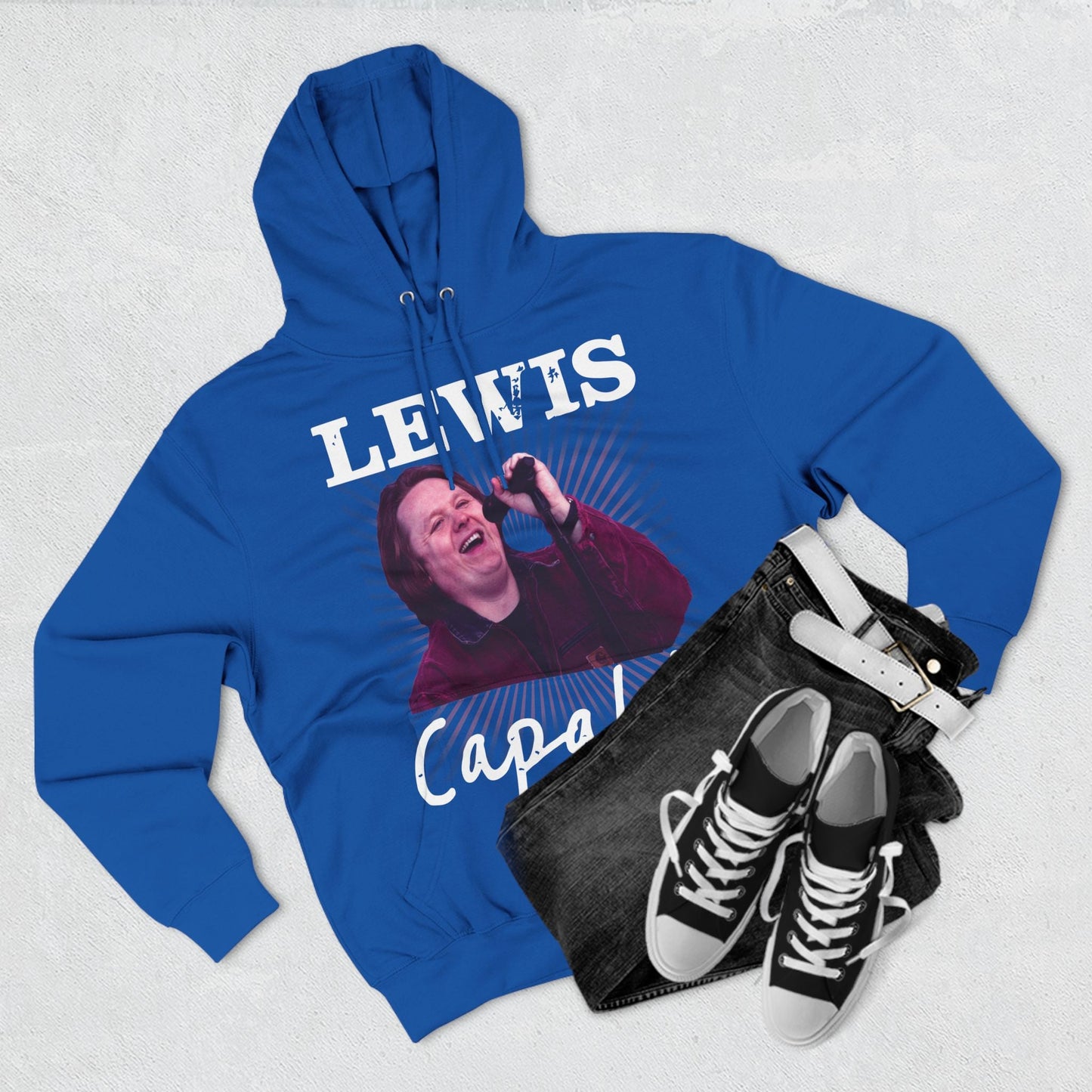 Lewis Capaldi Three-Panel Fleece Hoodie - Graphic