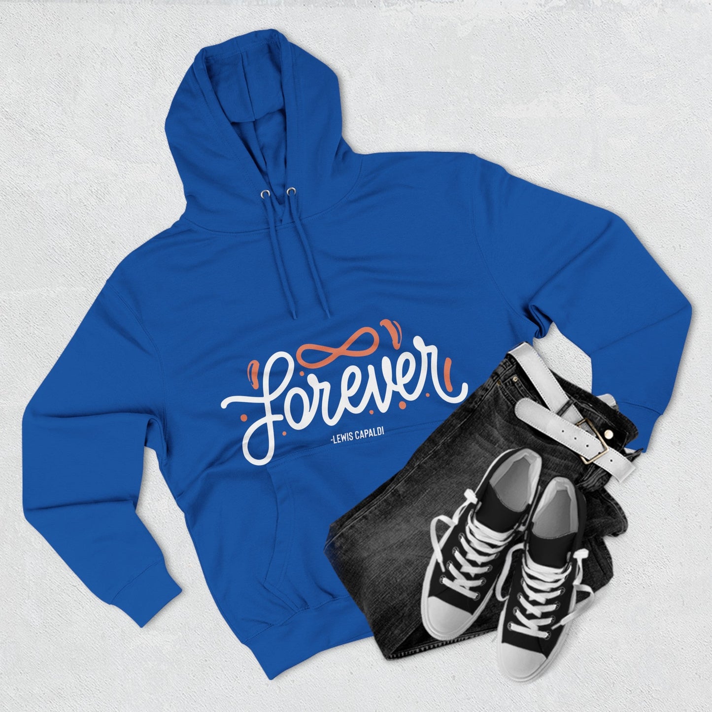 Lewis Capaldi Three-Panel Fleece Hoodie - Forever