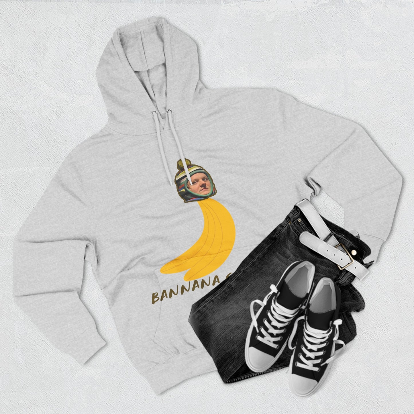 Lewis Capaldi Three-Panel Fleece Hoodie - Banana Capaldi