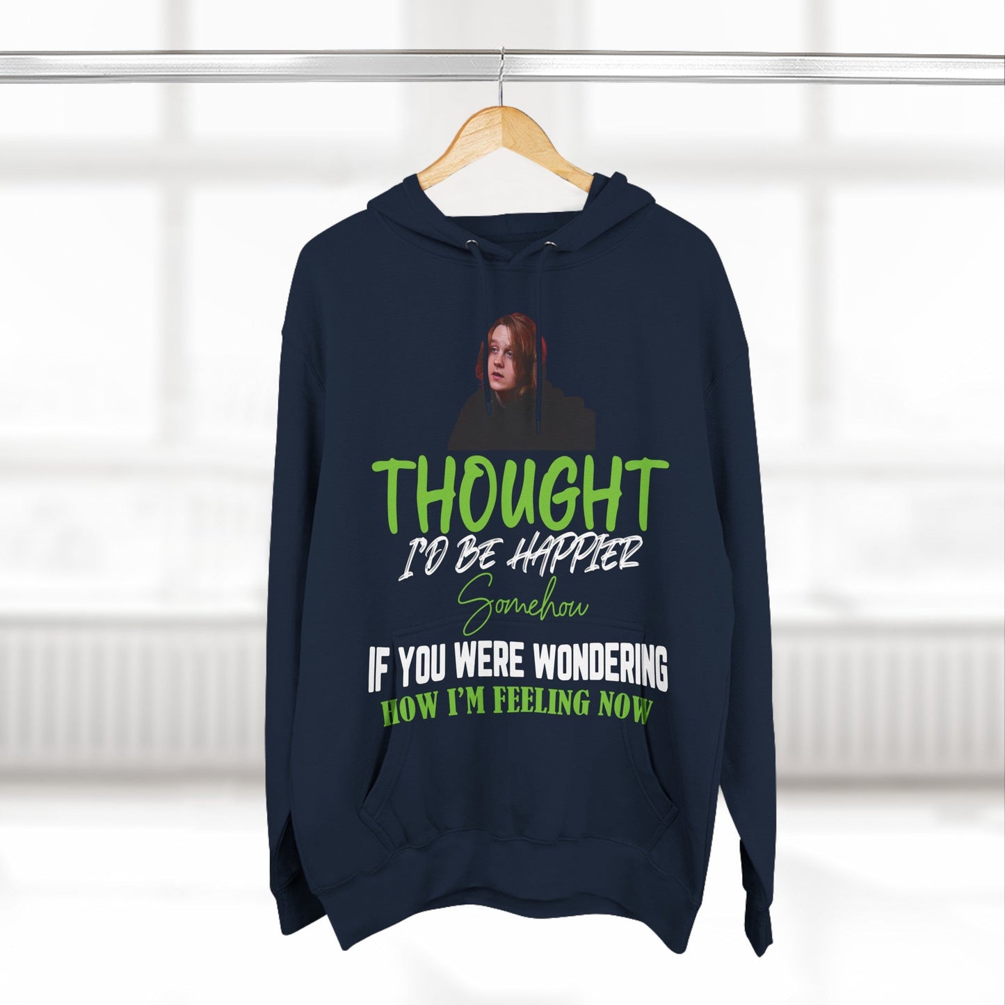 Lewis Capaldi Three-Panel Fleece Hoodie - Thought I'd be happier