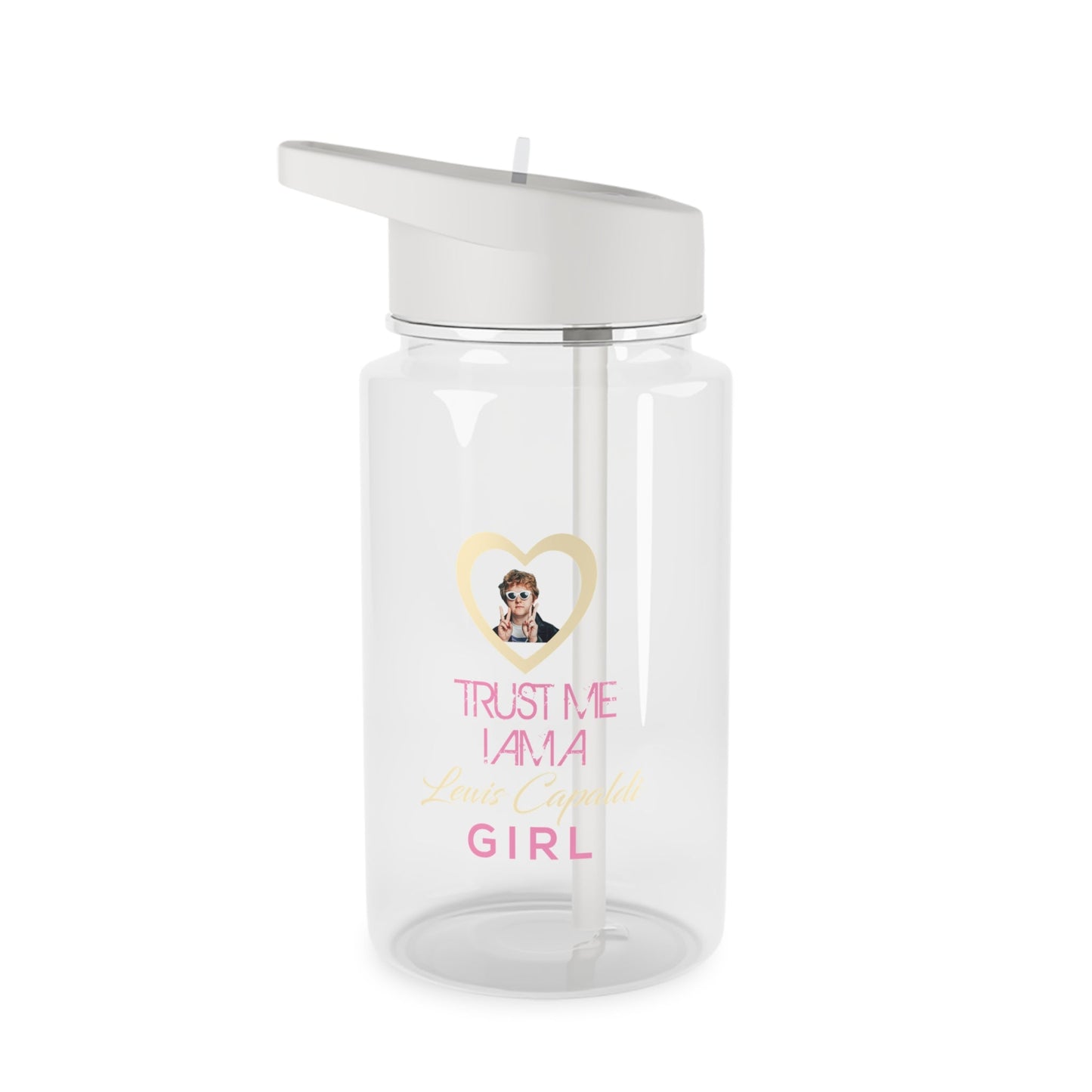 Lewis Capaldi Water Bottle - Trust me I am a Lewis Capaldi girl