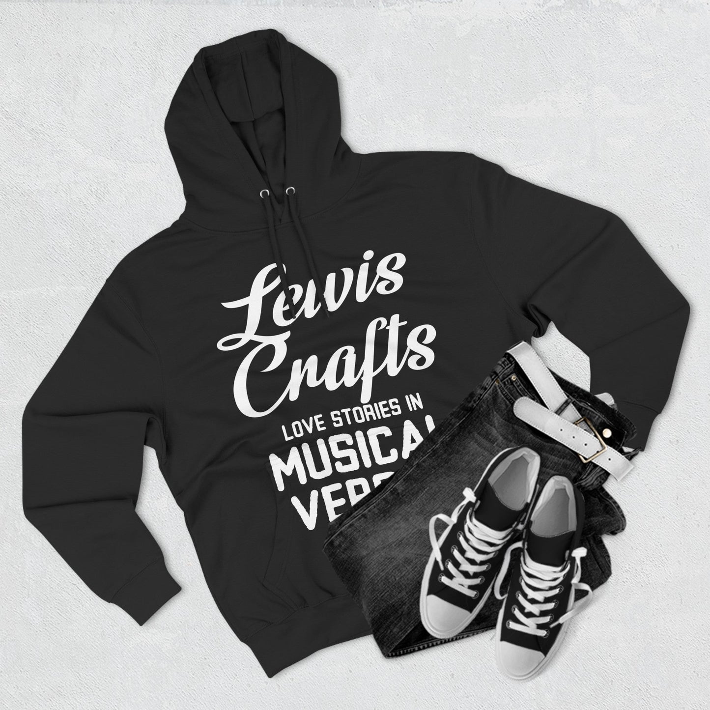 Lewis Capaldi Three-Panel Fleece Hoodie - Lewis crafts love Stories