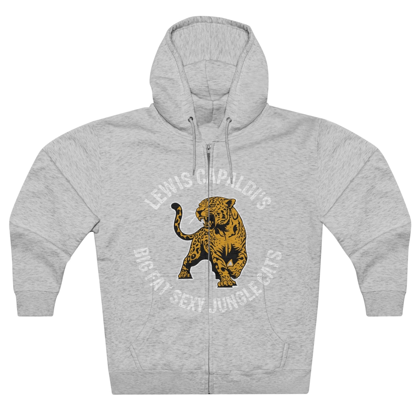 Lewis Capaldi Unisex Zip Hoodie - Big Fat Sexy Jungle Cats