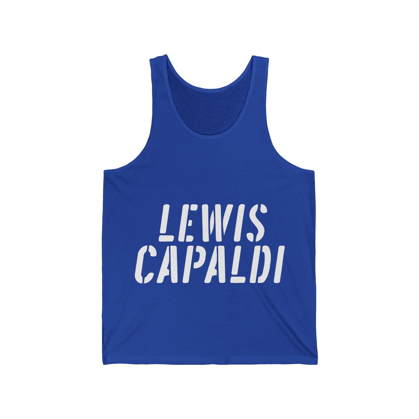 Lewis Capaldi Unisex Jersey Tank Top - Writing