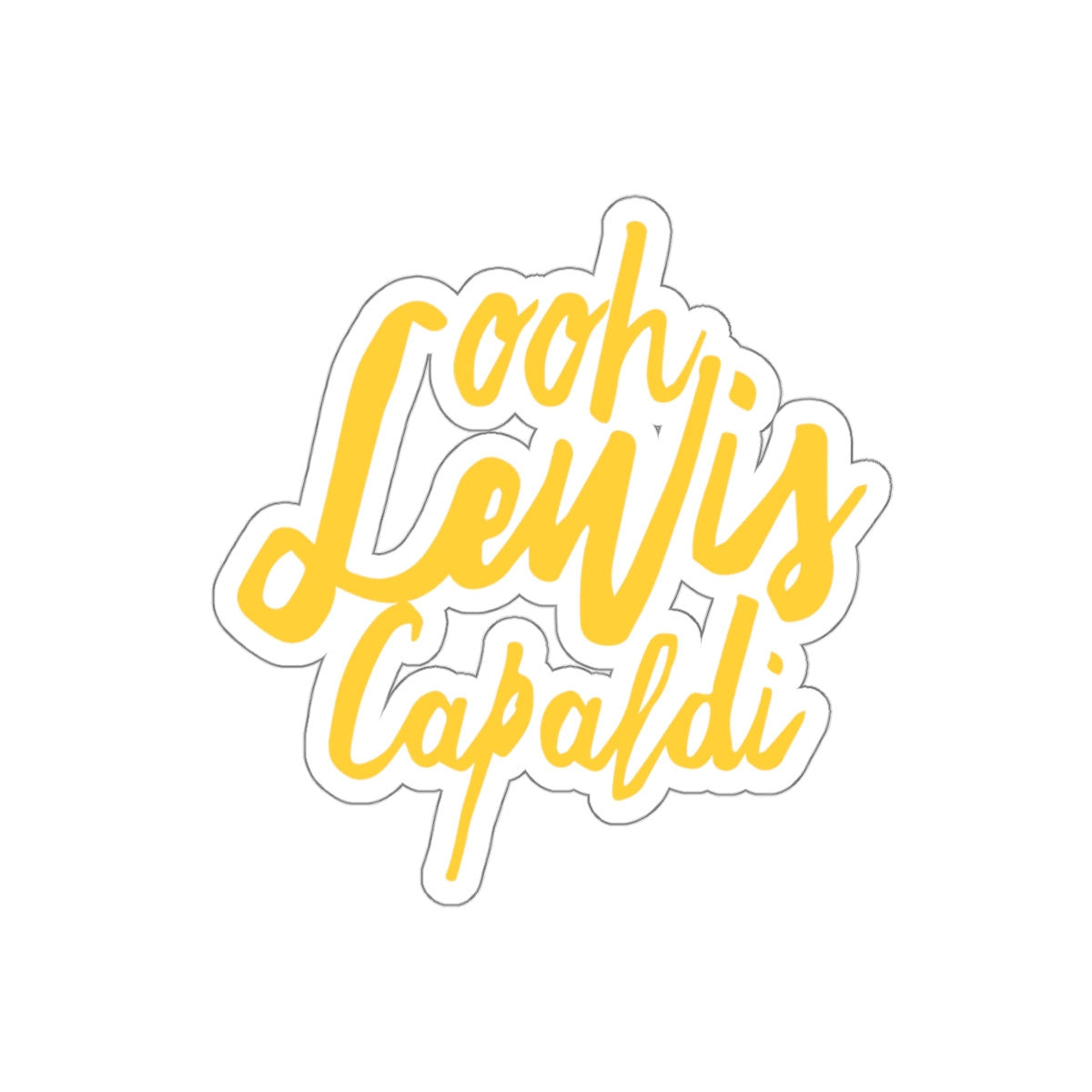 Lewis Capaldi Kiss-Cut Stickers - Ooh Lewis Capaldi