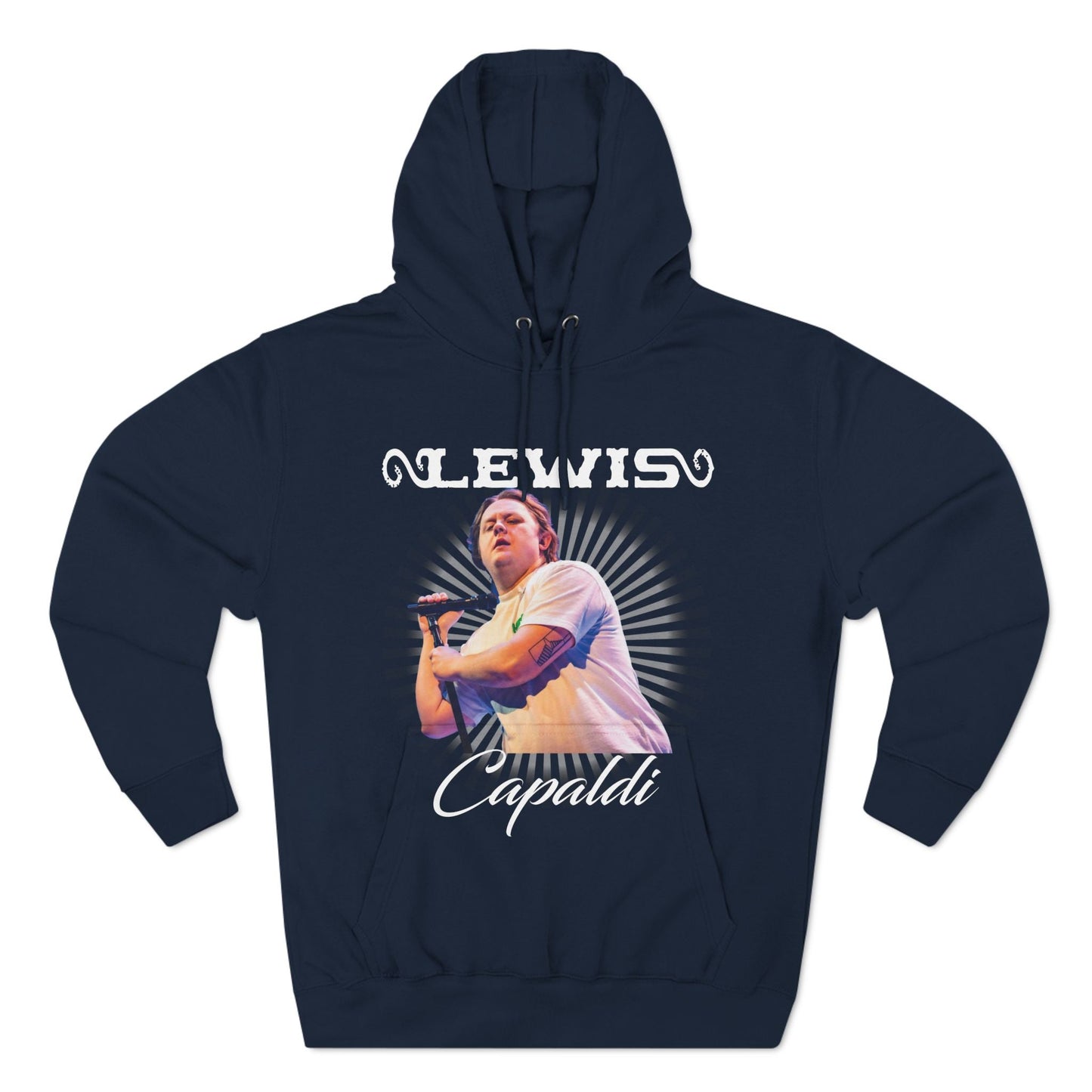 Lewis Capaldi Three-Panel Fleece Hoodie - Graphic