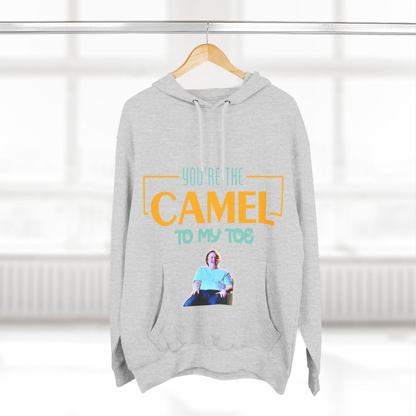 Lewis Capaldi Three-Panel Fleece Hoodie - You're the camel to my toe