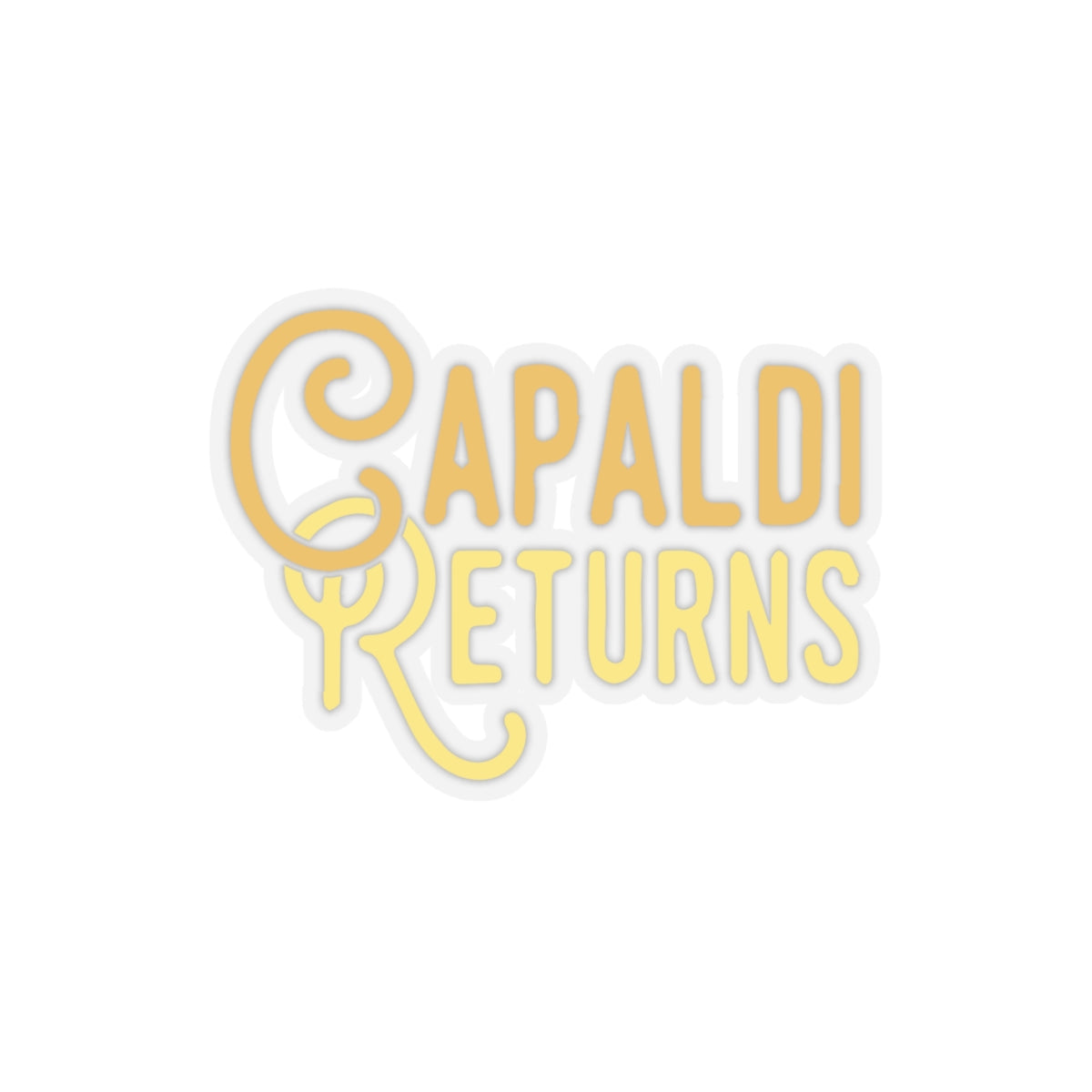 Lewis Capaldi Kiss-Cut Stickers - Capaldi Returns