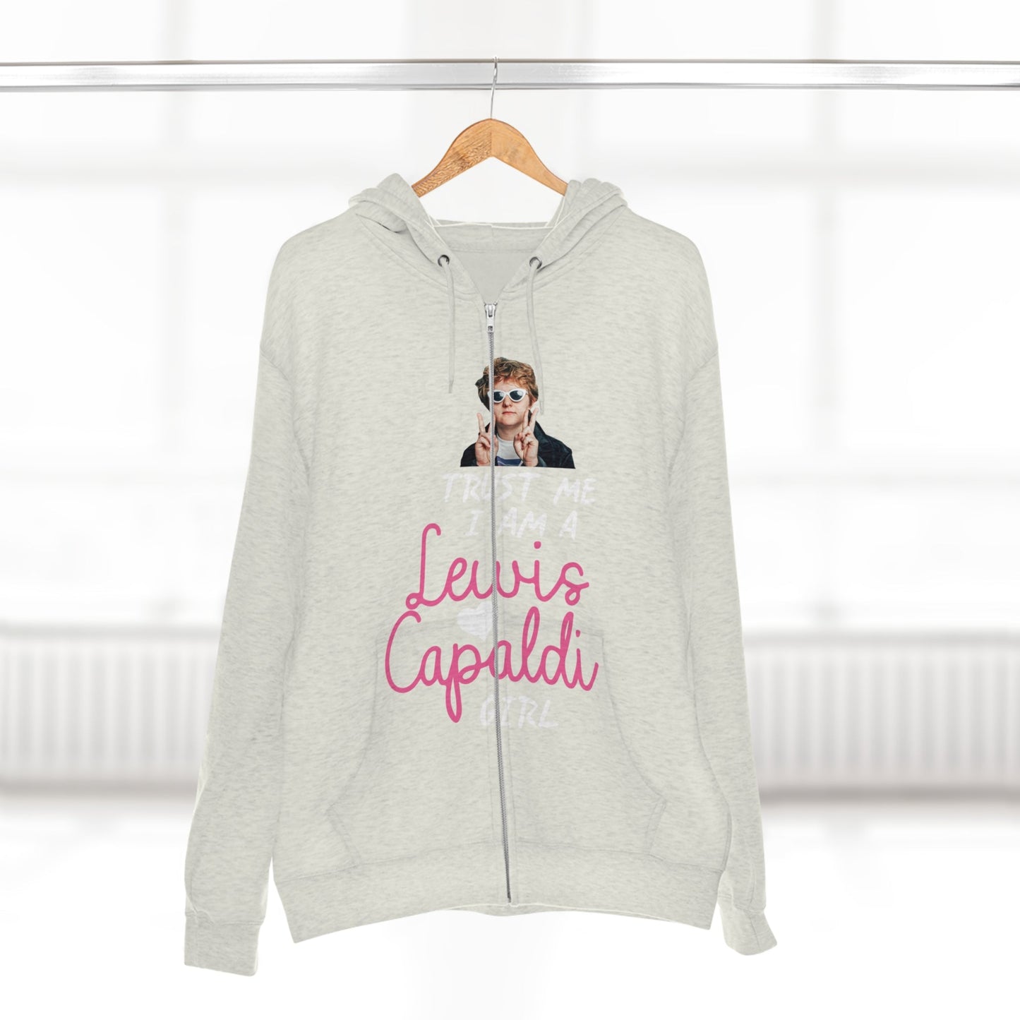 Lewis Capaldi Unisex Zip Hoodie - Trust me I am a Lewis Capaldi Girl