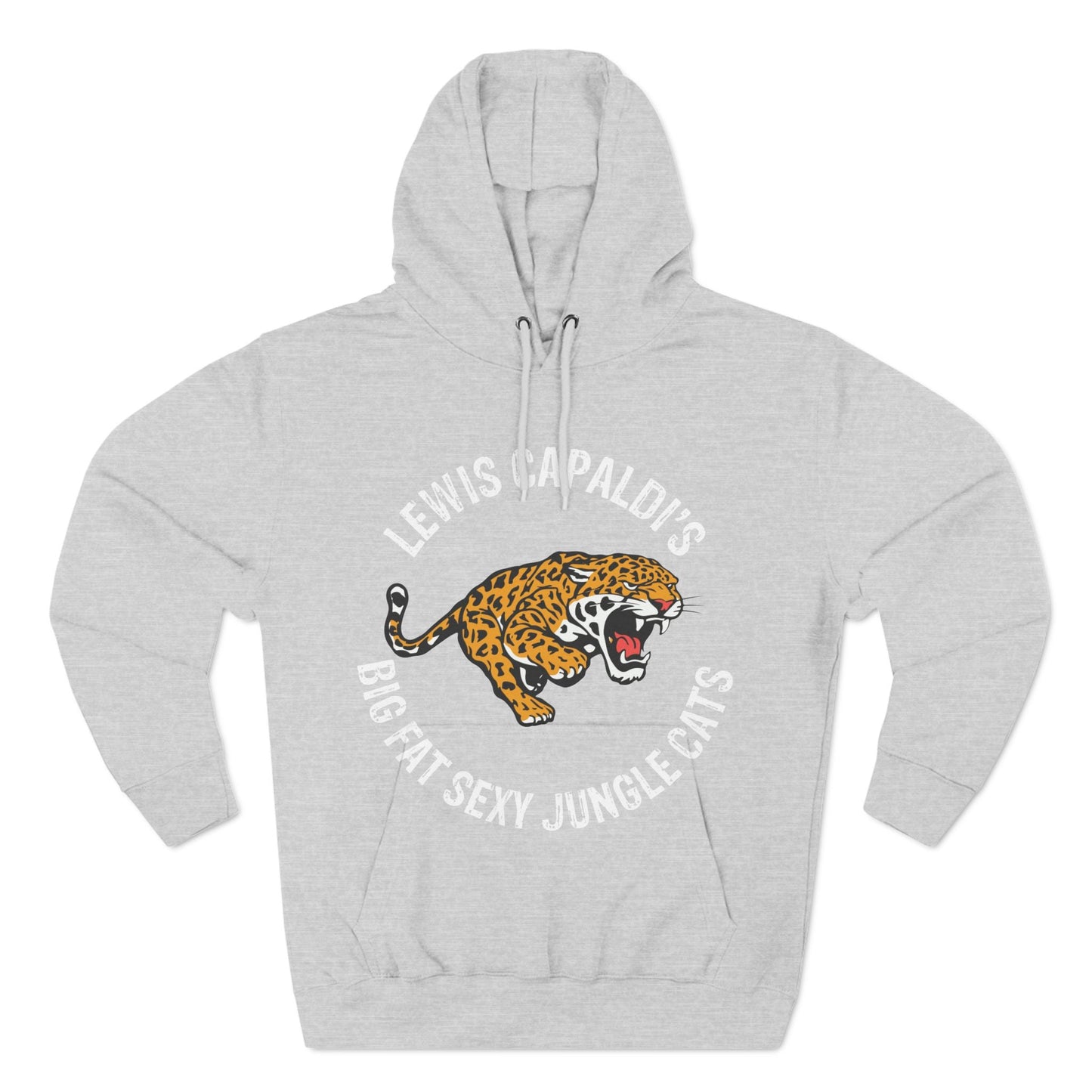 Lewis Capaldi Three-Panel Fleece Hoodie - Big Fat Sexy Jungle Cats