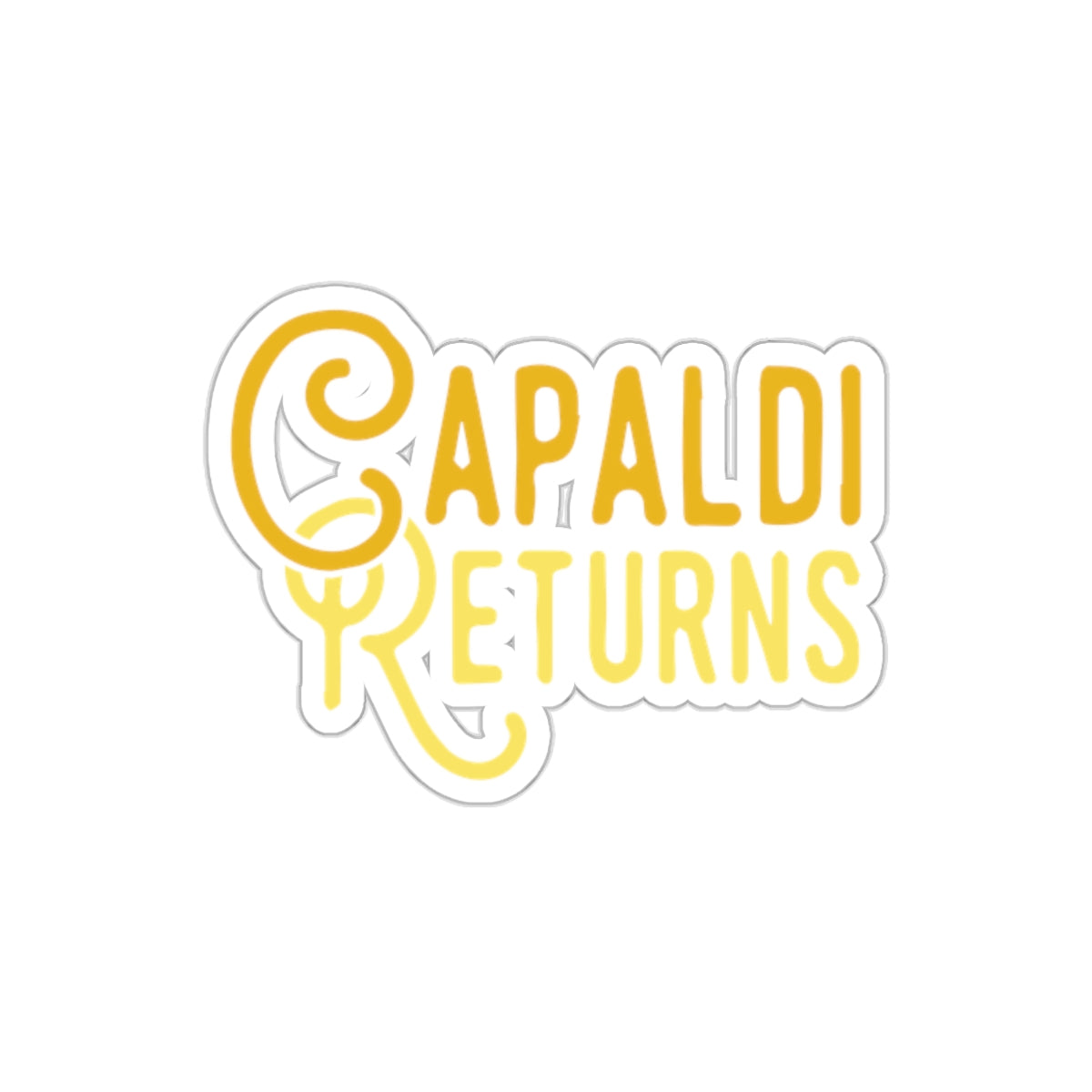 Lewis Capaldi Kiss-Cut Stickers - Capaldi Returns