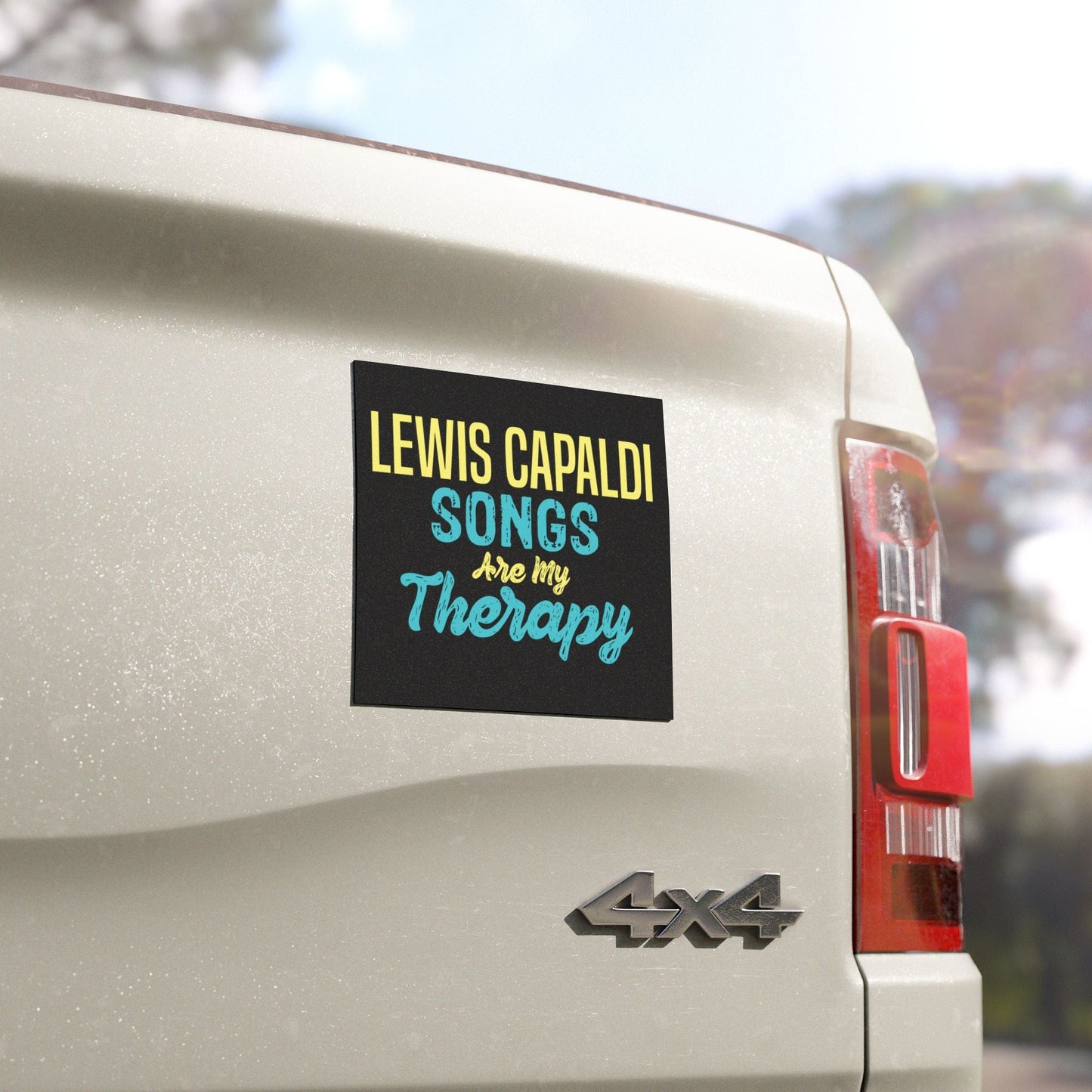 Lewis Capaldi Car Magnet - Lewis Capaldi music is my therapy