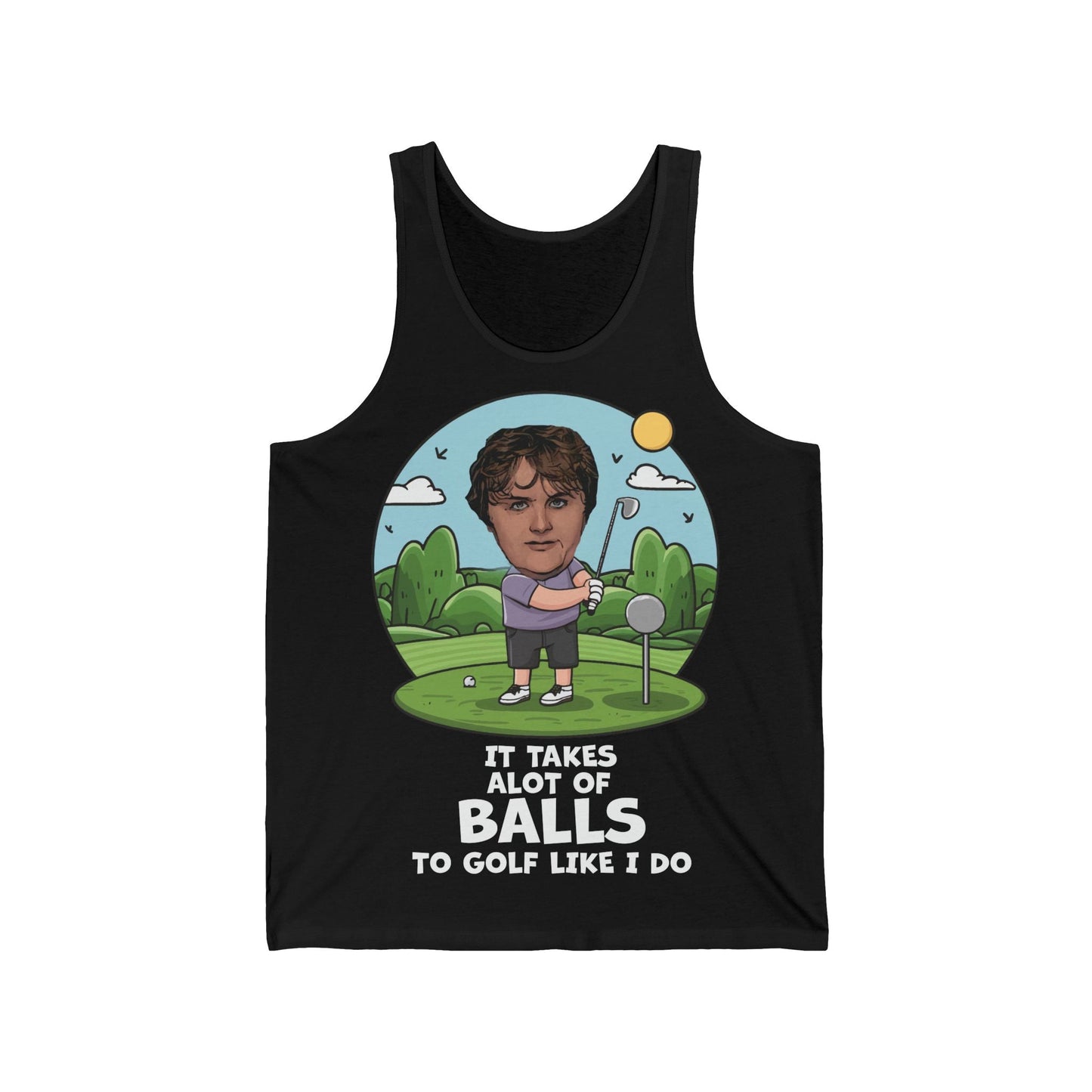 Lewis Capaldi Unisex Jersey Tank Top - Golfing