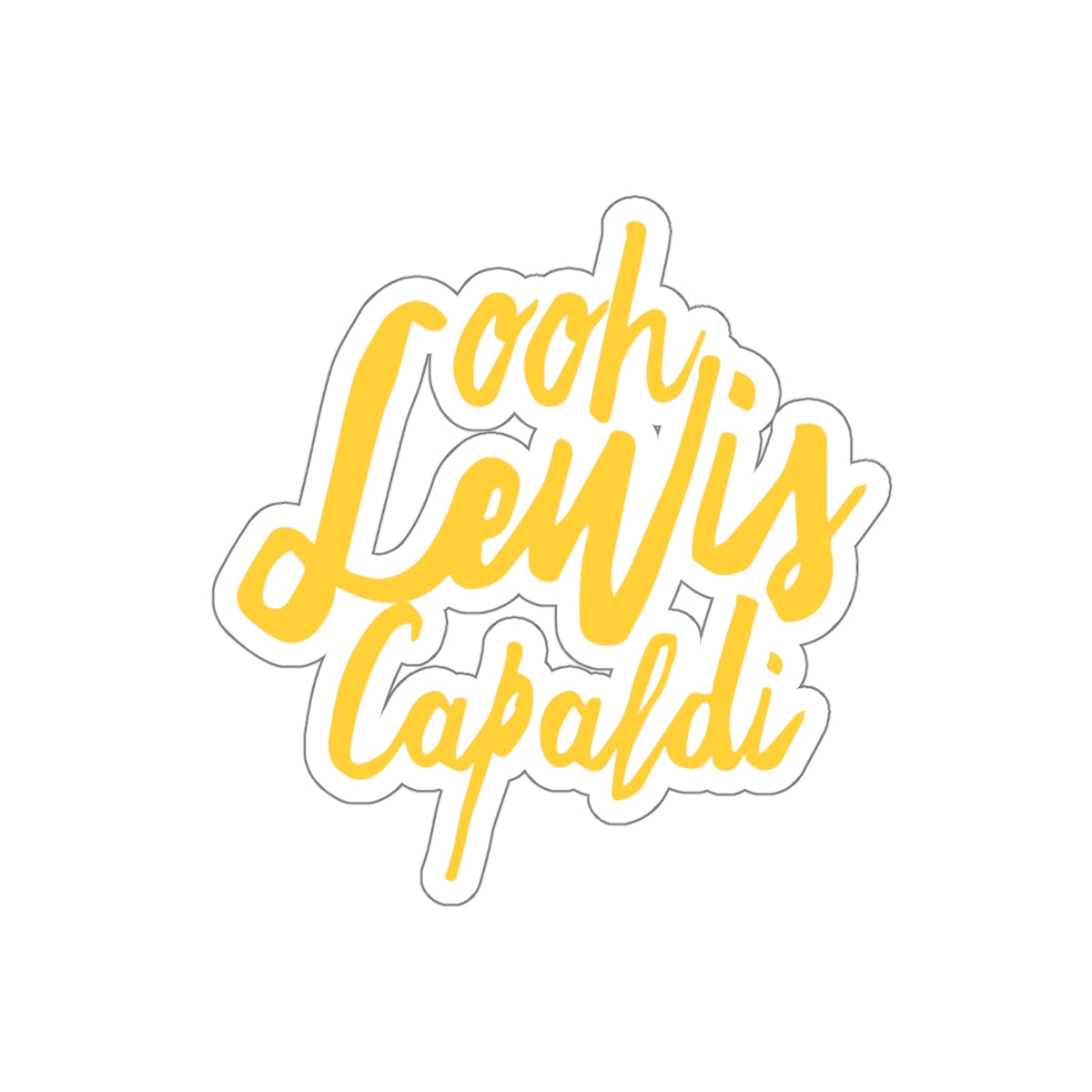 Lewis Capaldi Kiss-Cut Stickers - Ooh Lewis Capaldi