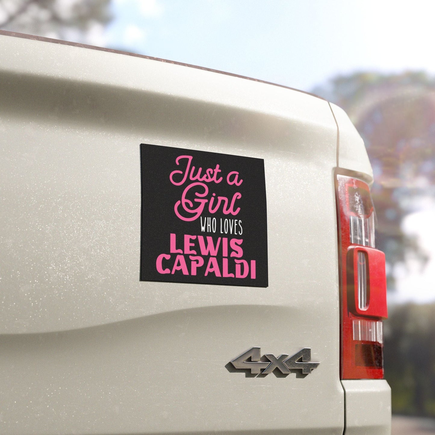 Lewis Capaldi Car Magnet - Just a girl who loves Lewis Capaldi