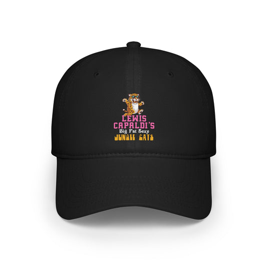 Lewis Capaldi Low Profile Baseball Hat - Big Fat Sexy Jungle Cats