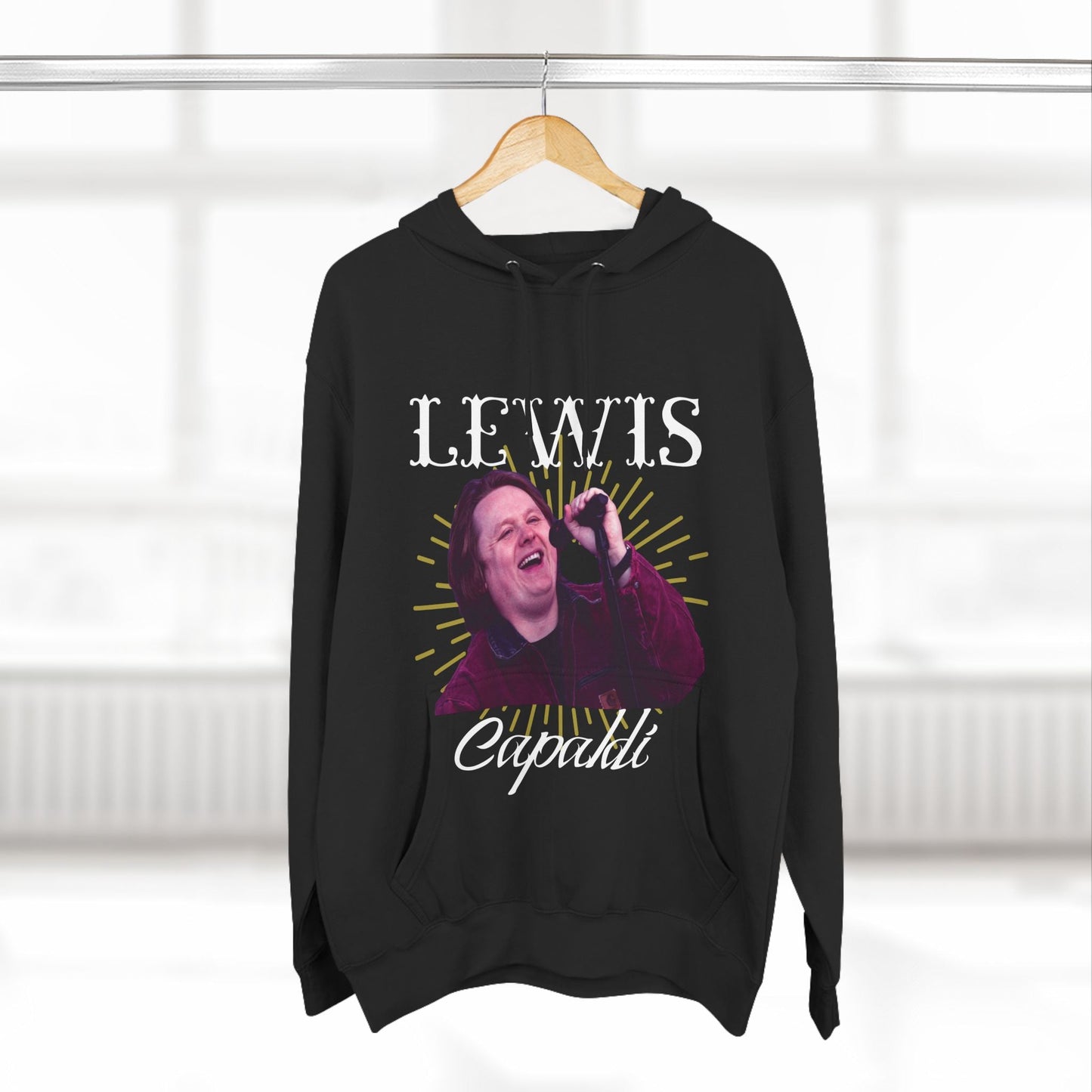 Lewis Capaldi Three-Panel Fleece Hoodie - Graphic