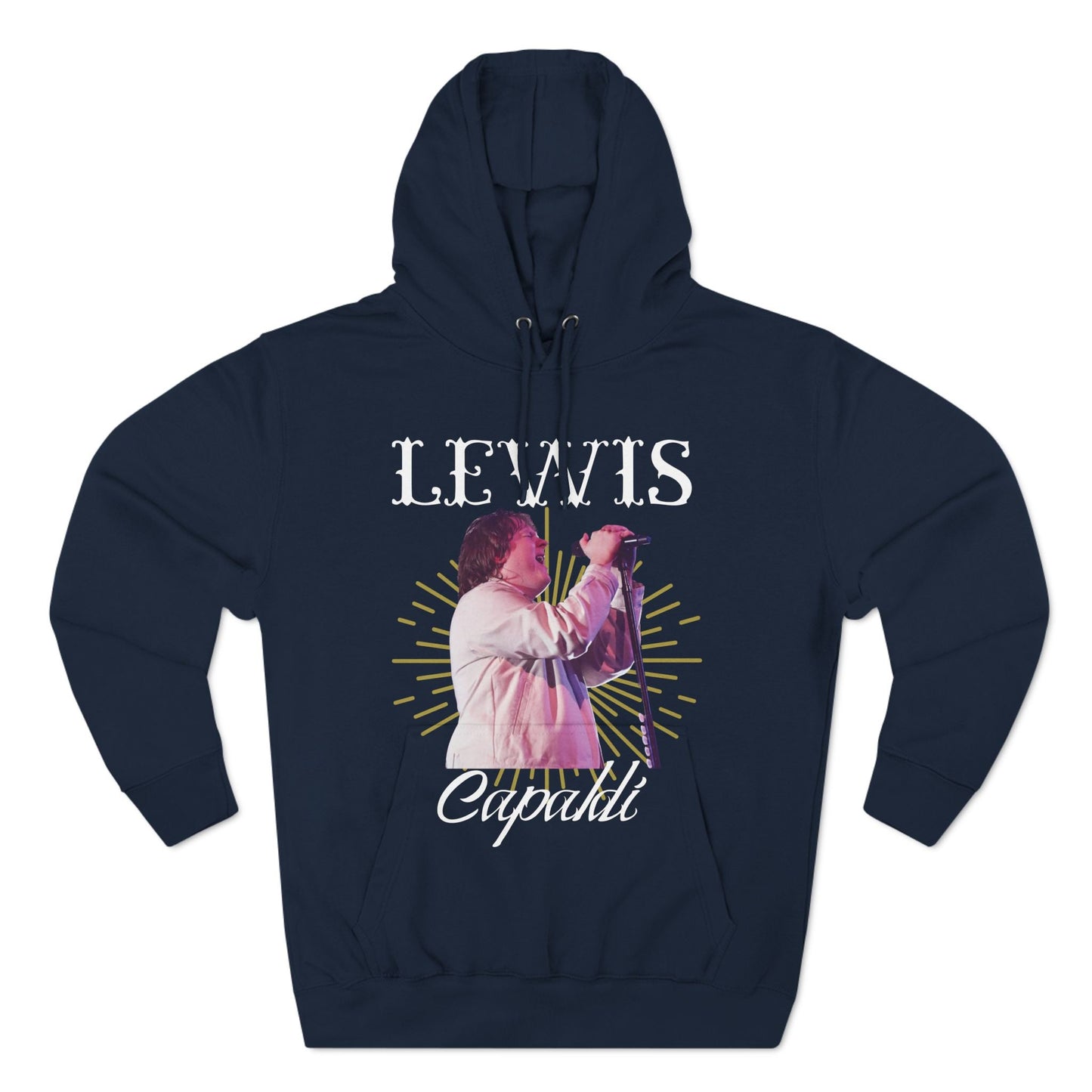 Lewis Capaldi Three-Panel Fleece Hoodie - Graphic