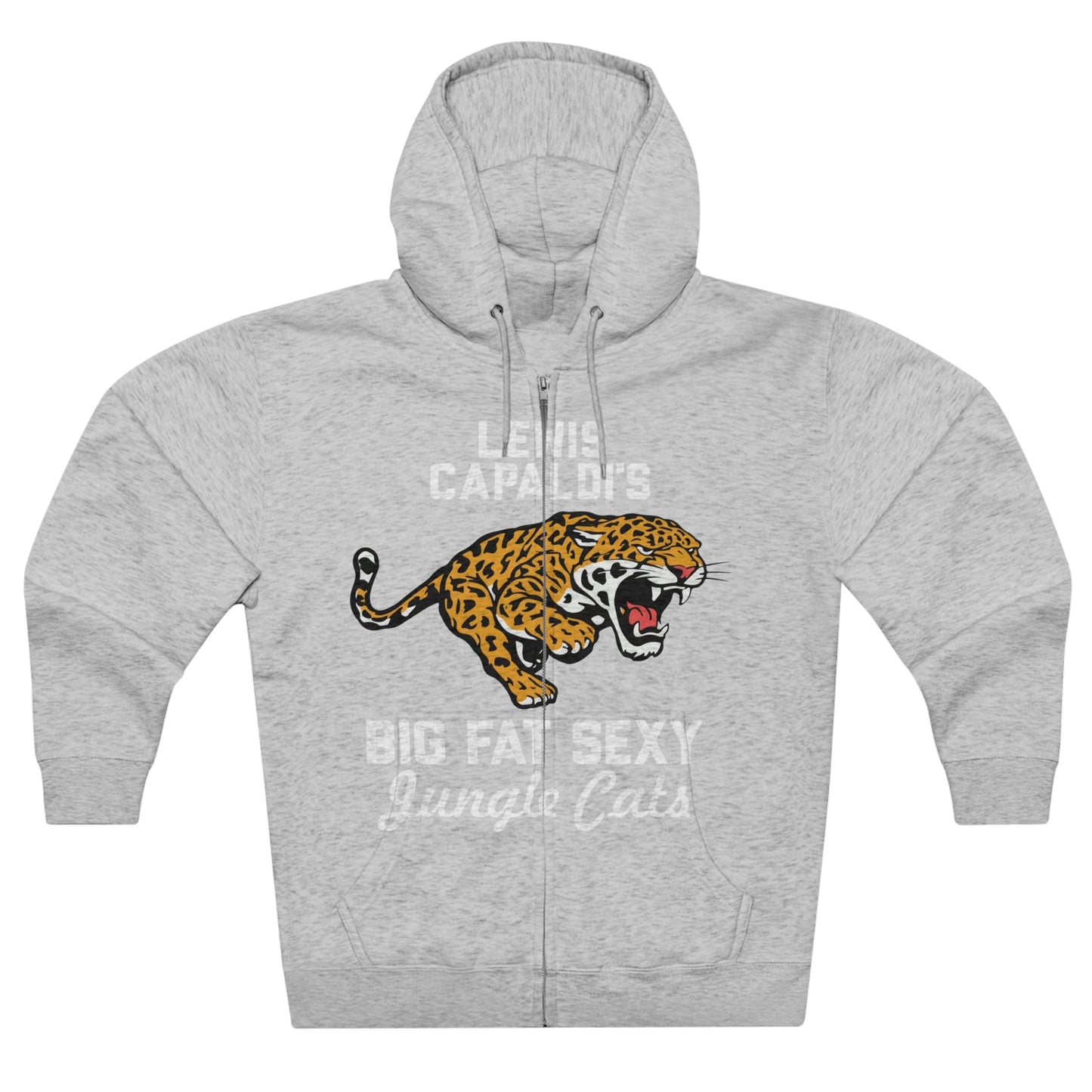 Lewis Capaldi Unisex Zip Hoodie - Big Fat Sexy Jungle Cats