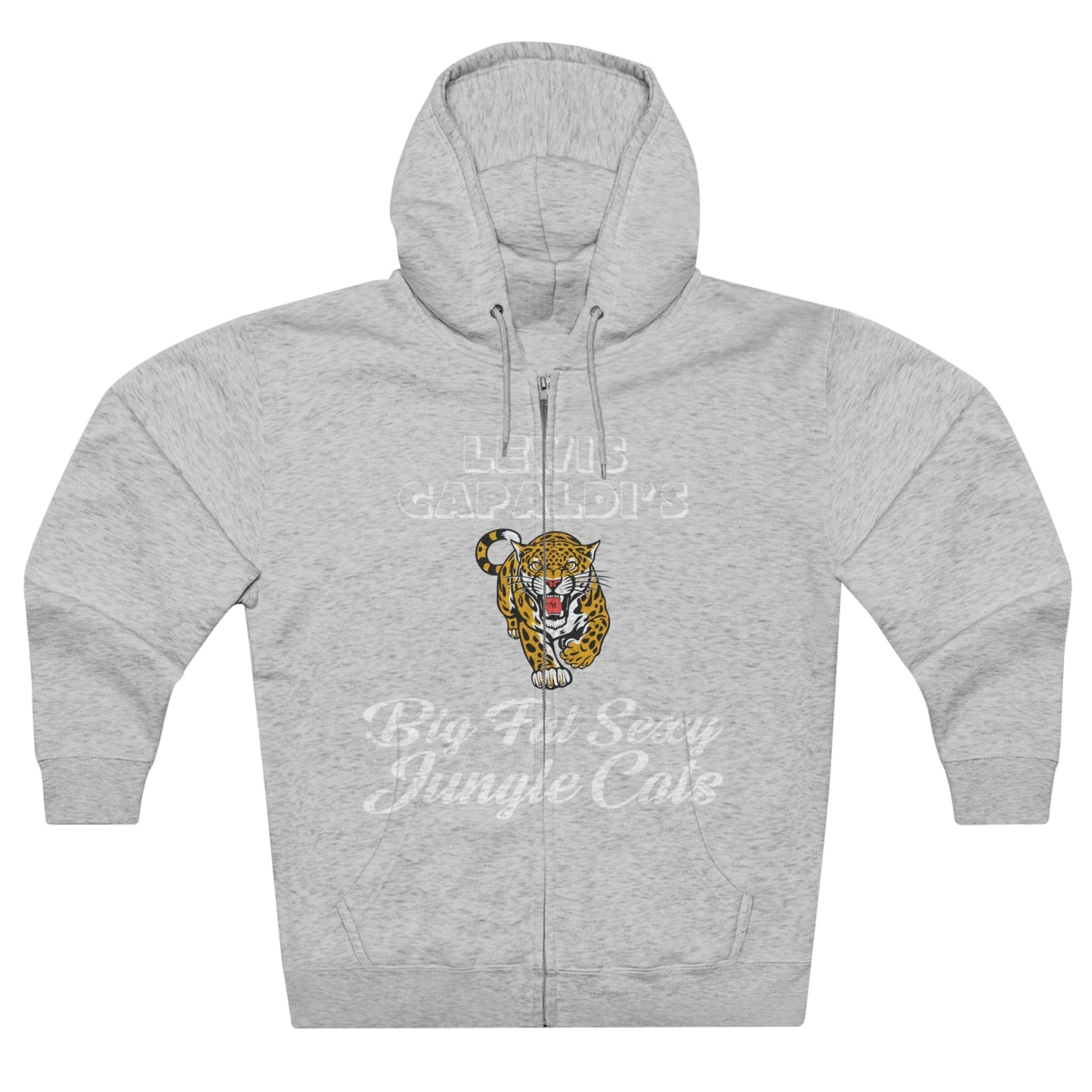 Lewis Capaldi Unisex Zip Hoodie - Big Fat Sexy Jungle Cats