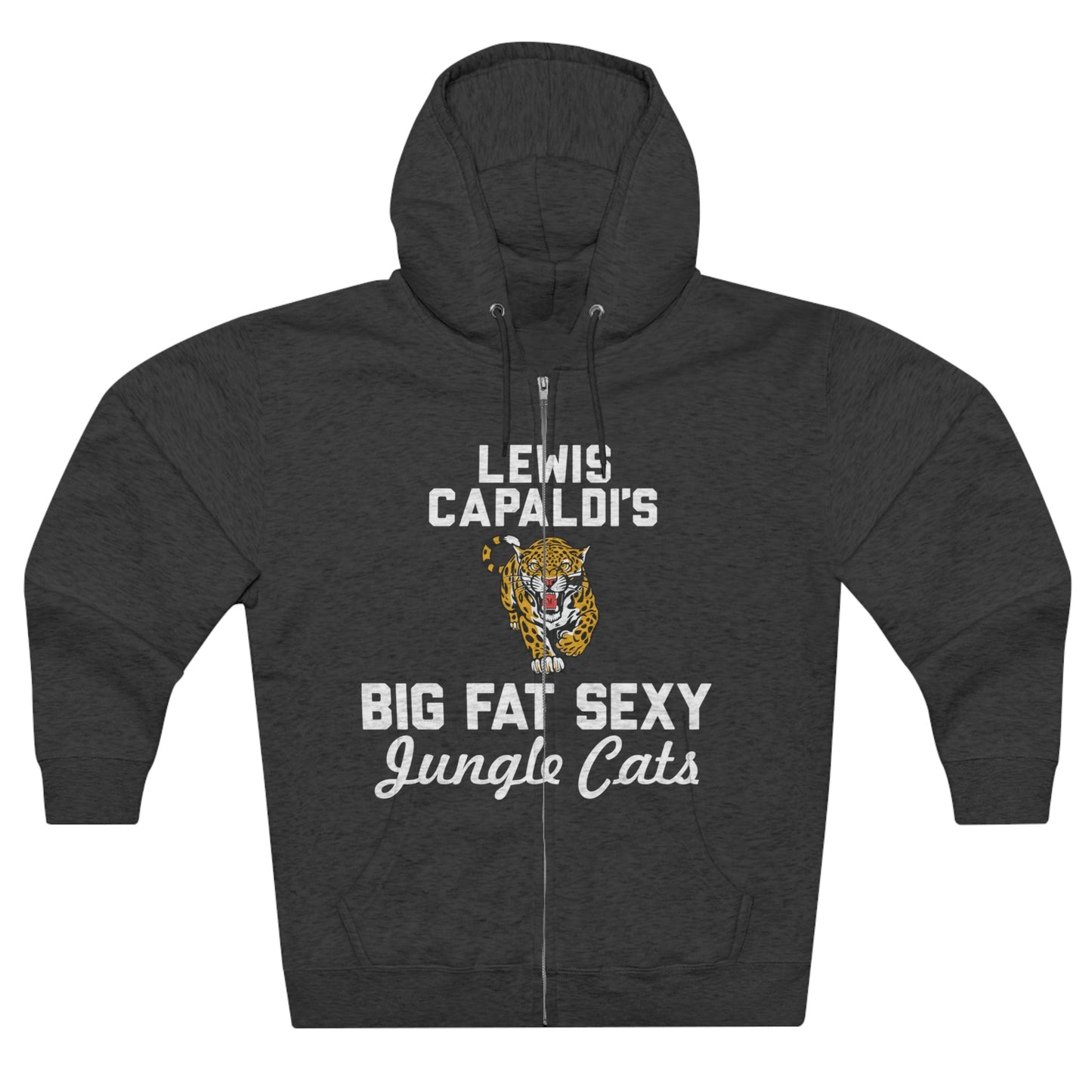 Lewis Capaldi Unisex Zip Hoodie - Big Fat Sexy Jungle Cats