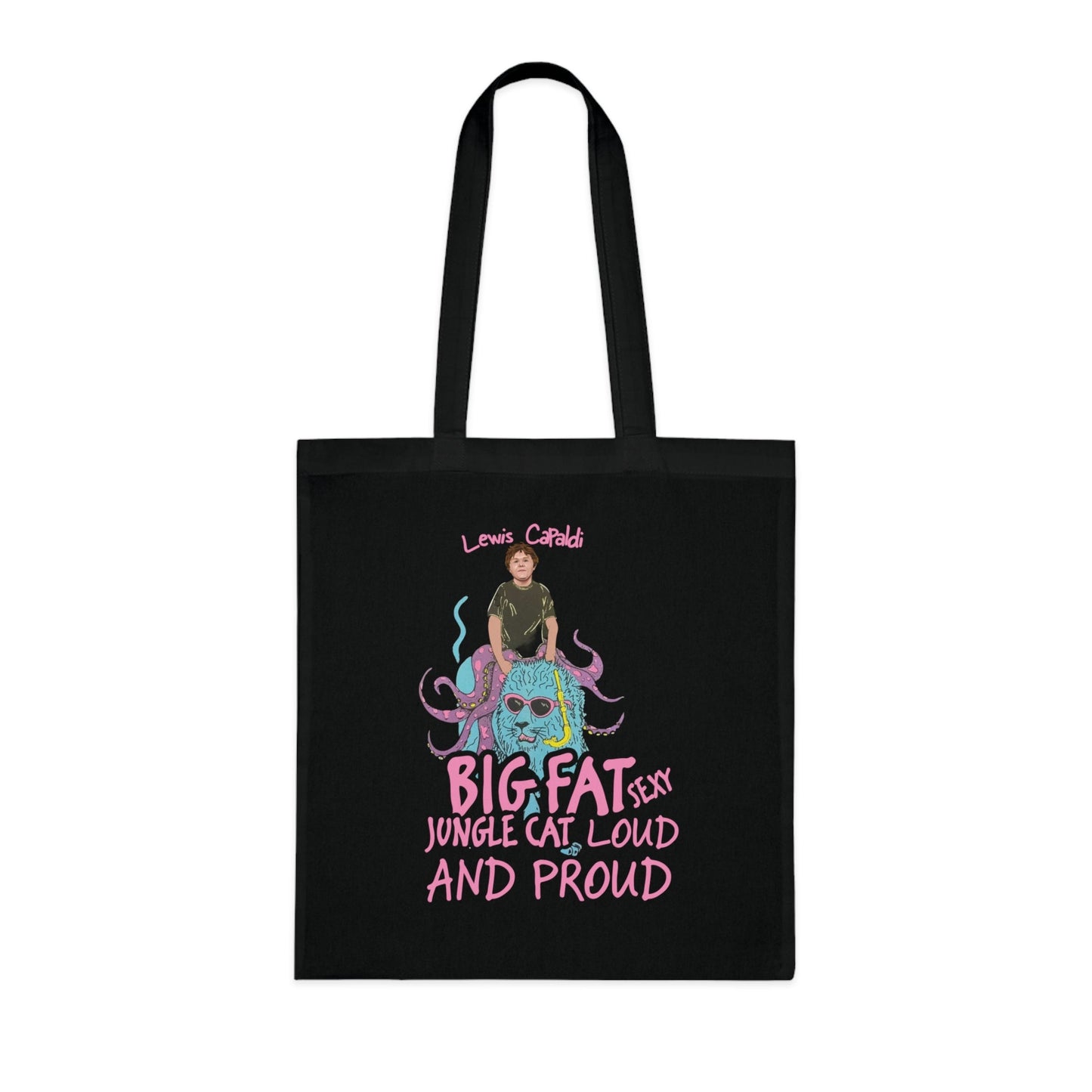 Lewis Capaldi Cotton Tote Bag - Big Fat Sexy Jungle Cats