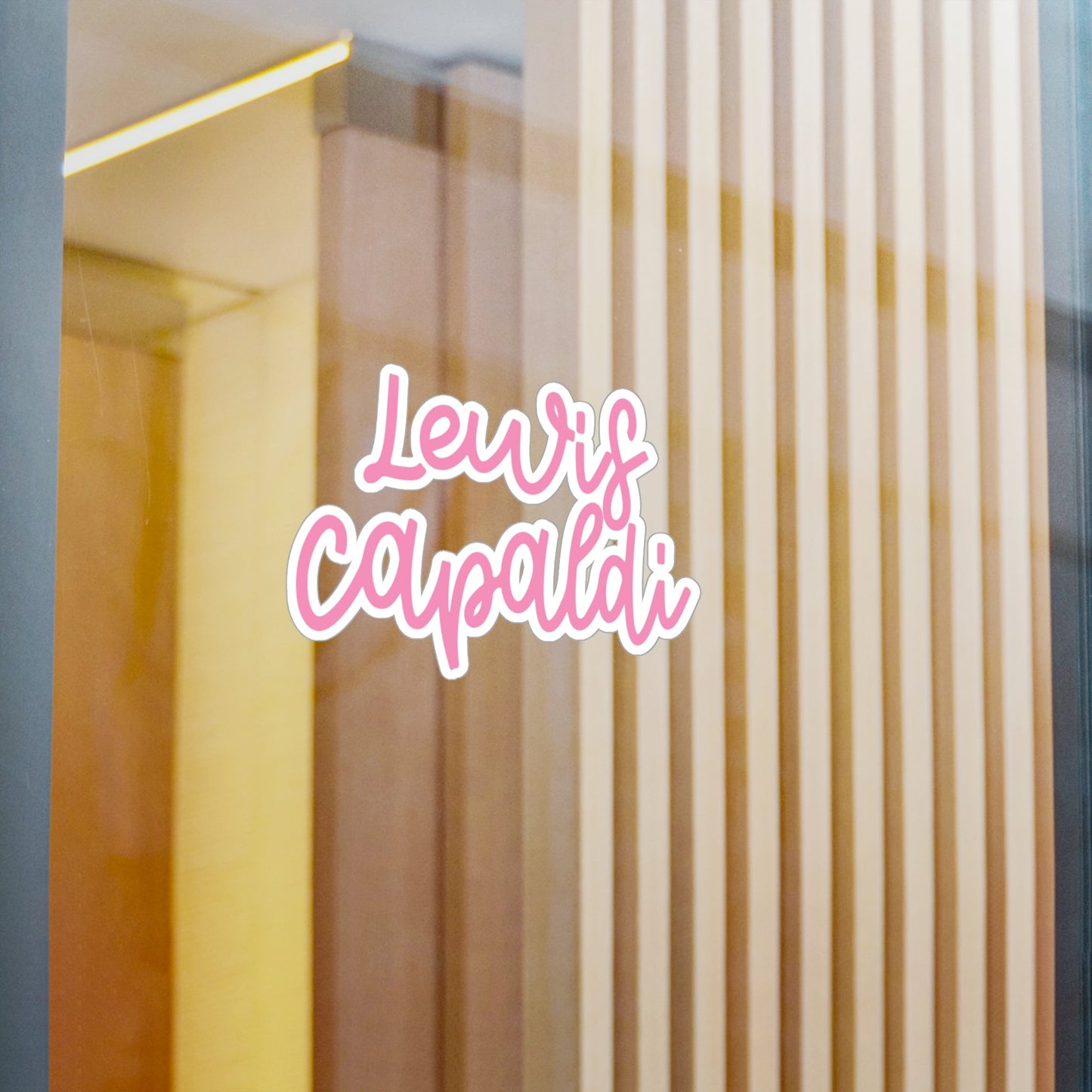 Lewis Capaldi Kiss-Cut Vinyl Stickers - Writing