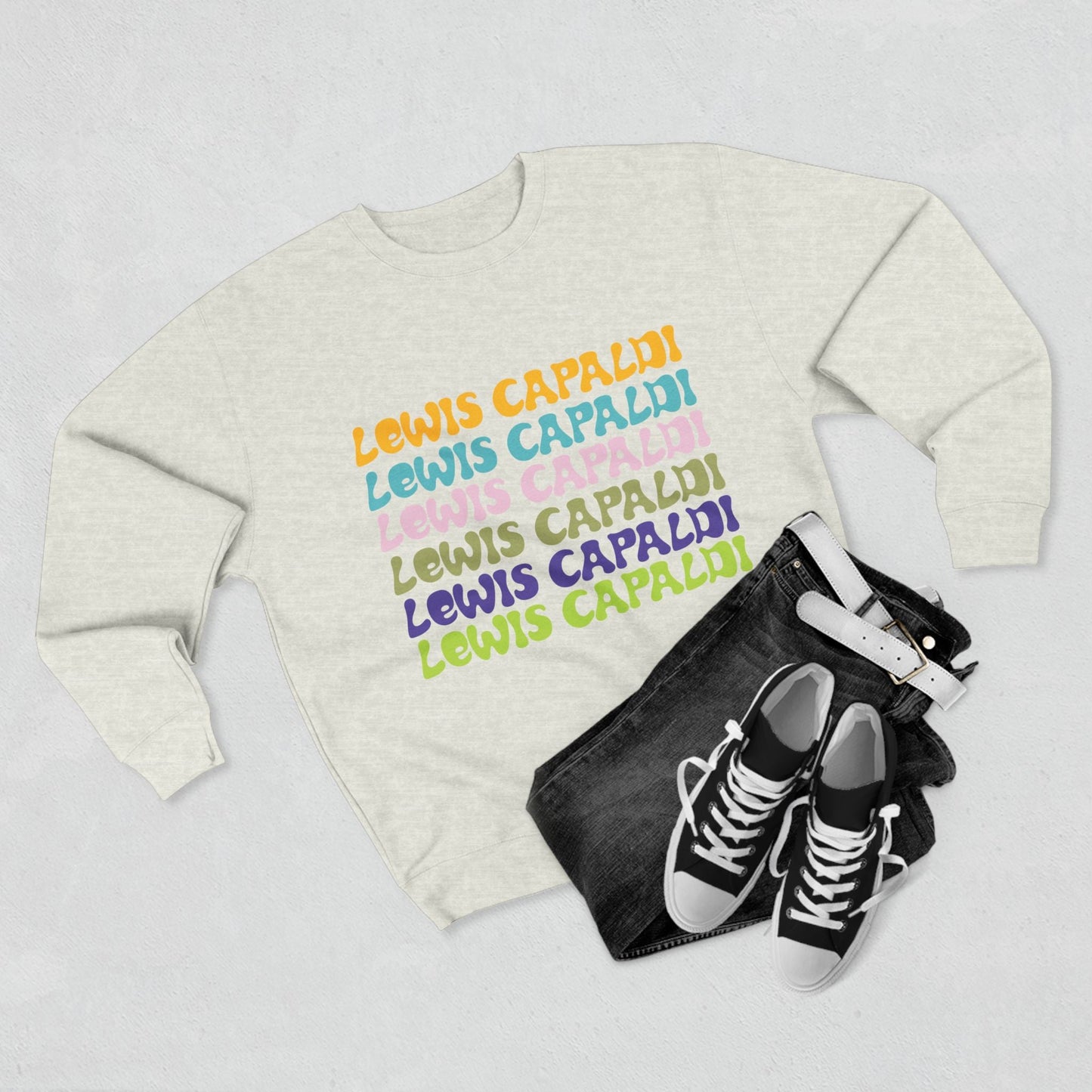 Lewis Capaldi Unisex Crewneck Sweatshirt - Writing