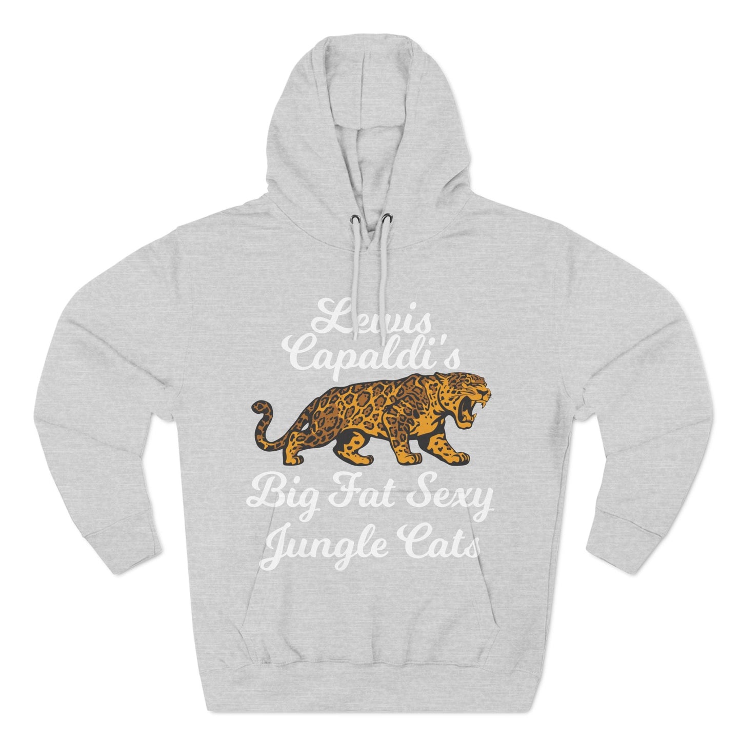 Lewis Capaldi Three-Panel Fleece Hoodie - Big Fat Sexy Jungle Cats