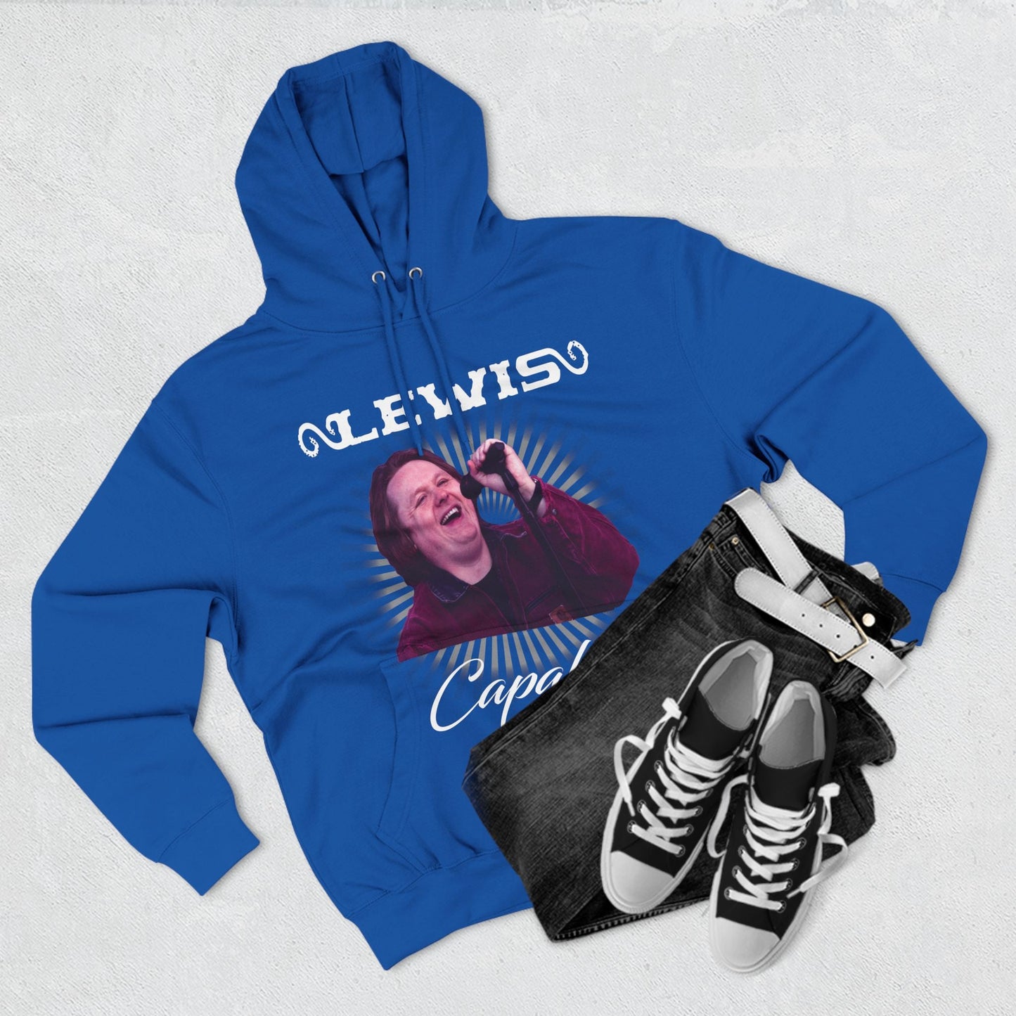 Lewis Capaldi Three-Panel Fleece Hoodie - Graphic