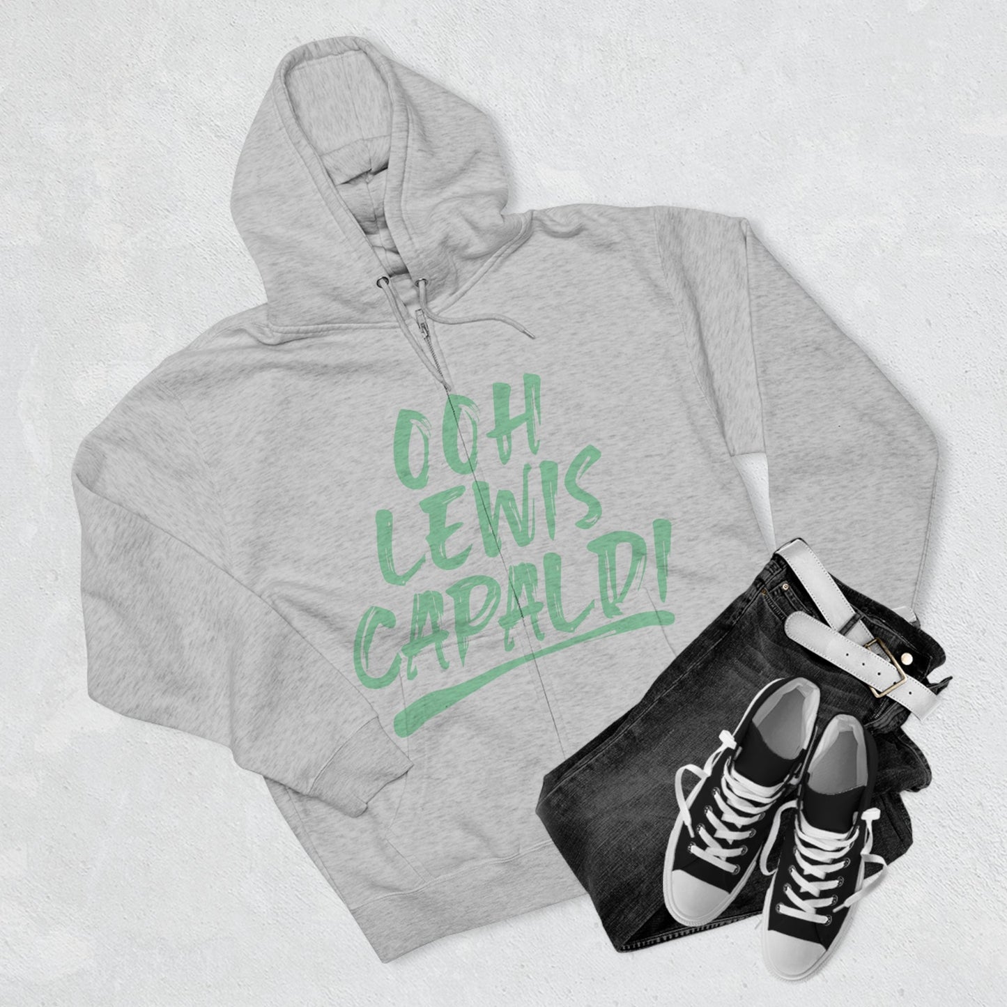 Lewis Capaldi Unisex Zip Hoodie - Ooh Lewis Capaldi