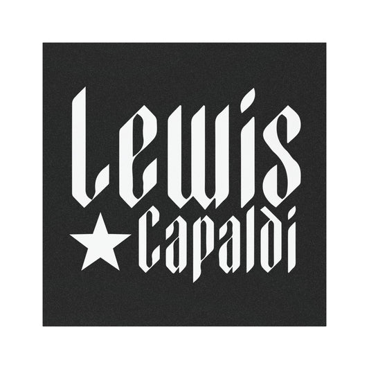 Lewis Capaldi Car Magnet - Writing