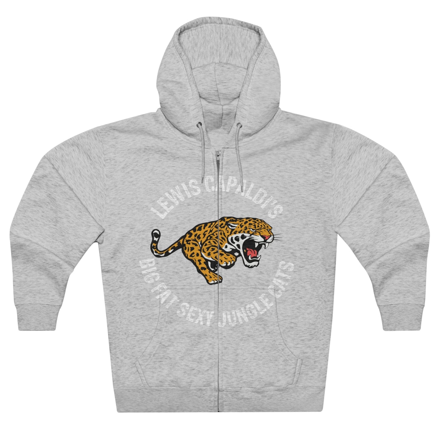 Lewis Capaldi Unisex Zip Hoodie - Big Fat Sexy Jungle Cats